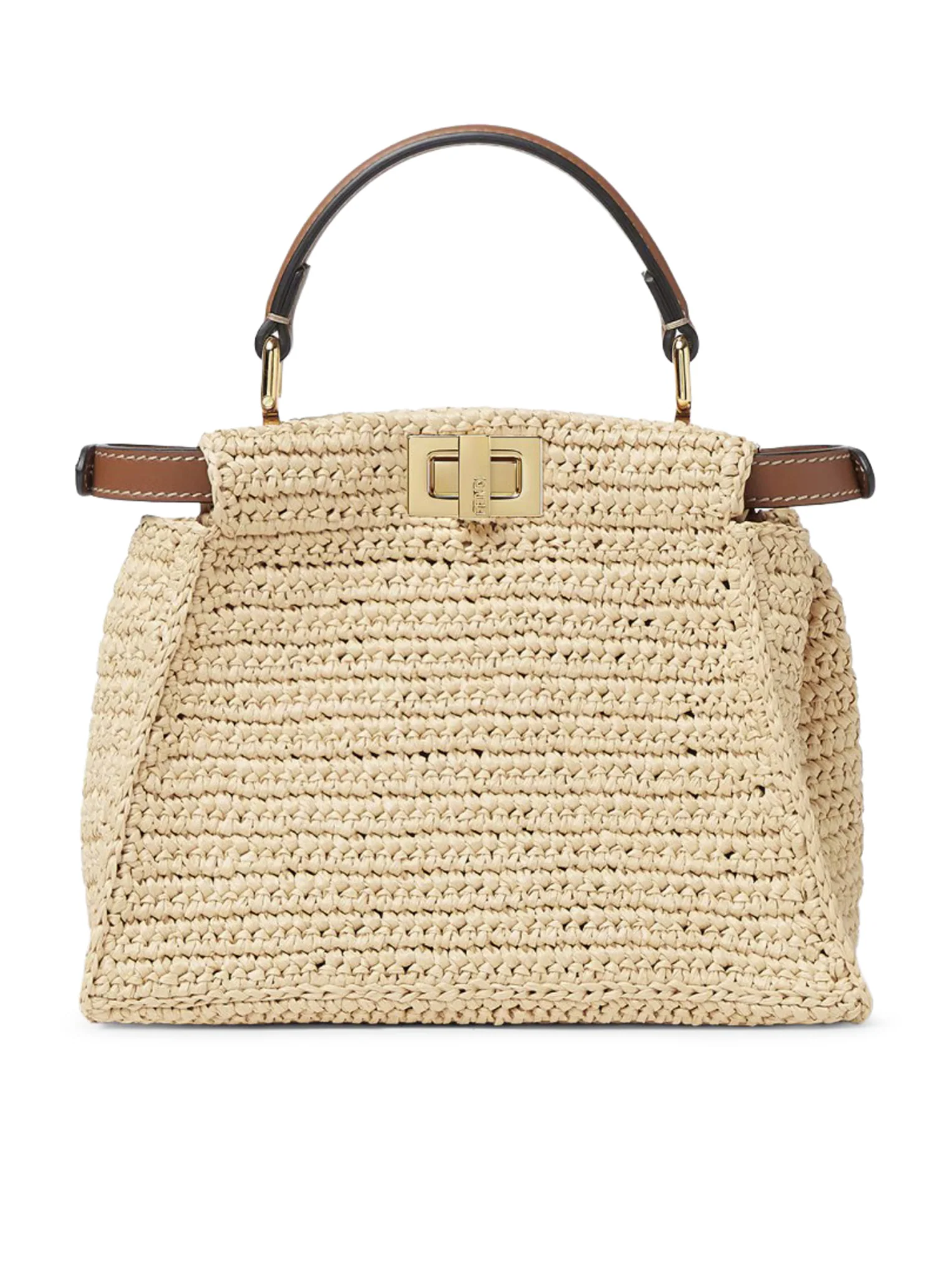 PEEKABOO MINI BAG IN RAFFIA WITH OPENWORK WOVEN PATTERN - Image 5