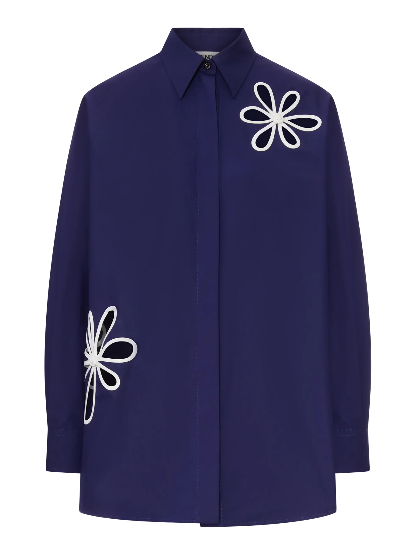POPLIN SHIRT WITH CUT-OUT DETAILS
