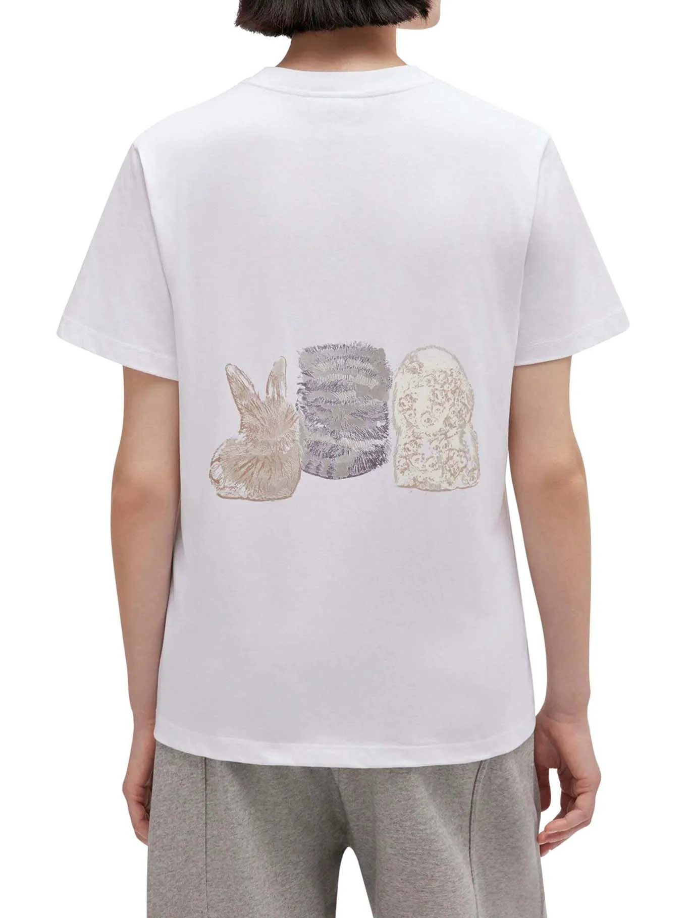 COTTON JERSEY T-SHIRT WITH ANIMALS PRINT - Image 4