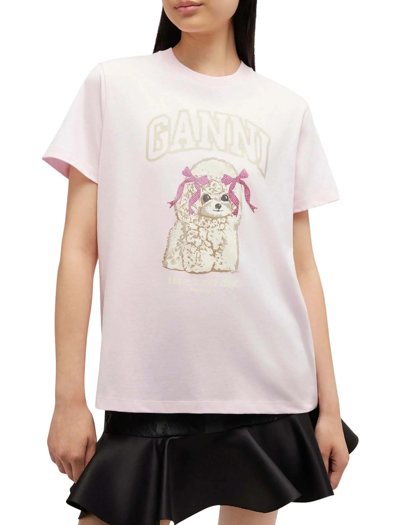 JERSEY T-SHIRT WITH FRONT PRINT - Image 3