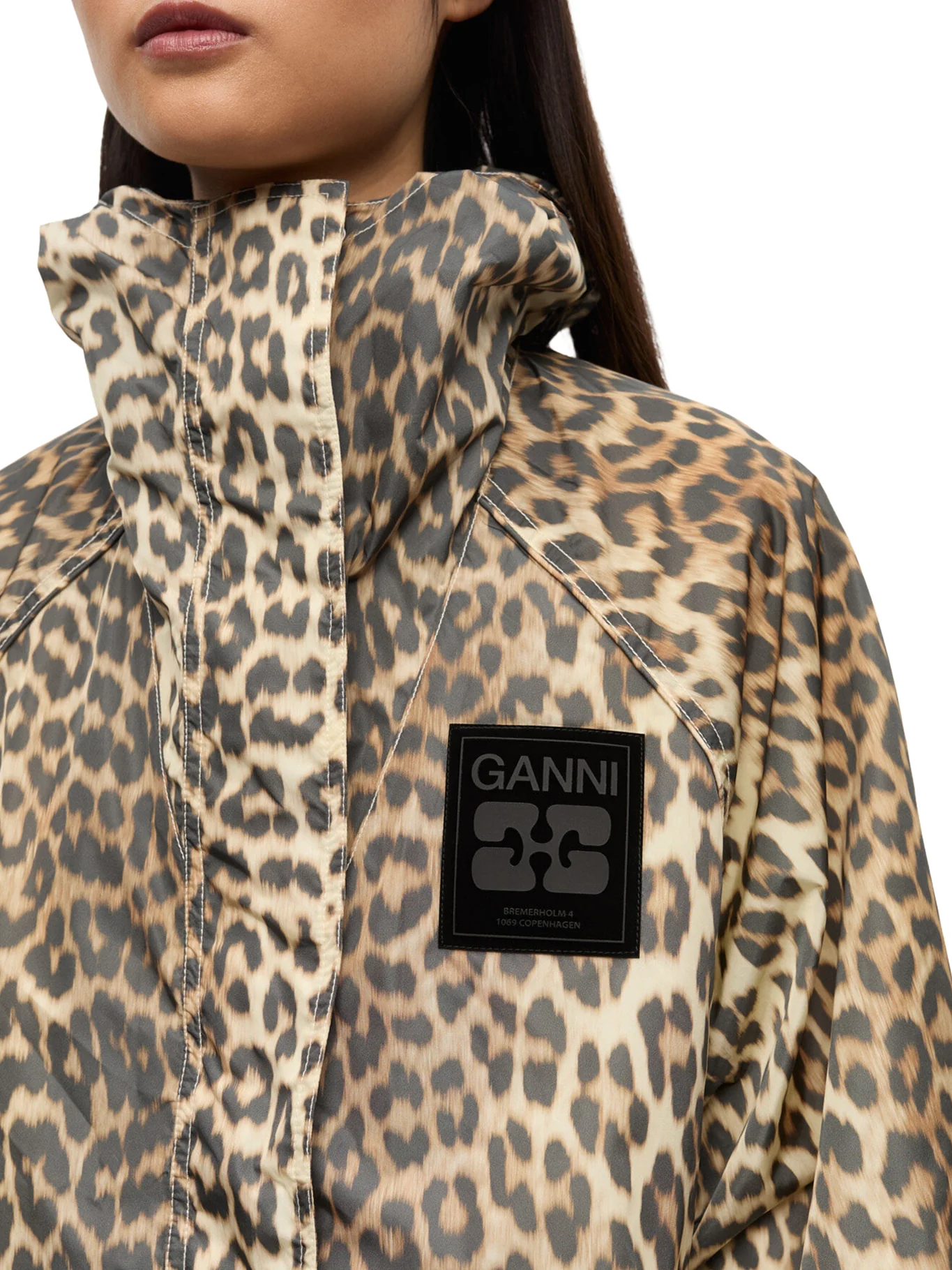 NYLON JACKET WITH LEOPARD PRINT - Image 5