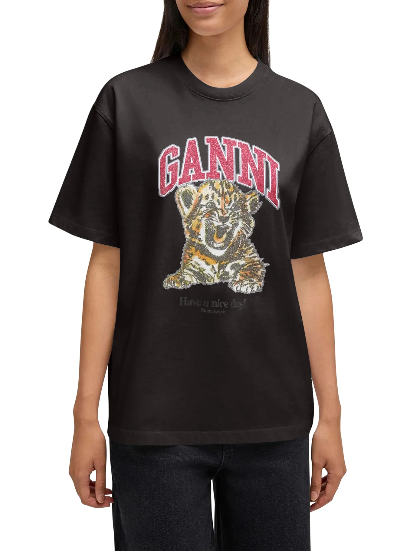 ORGANIC COTTON T-SHIRT WITH FRONT PRINT - Image 3