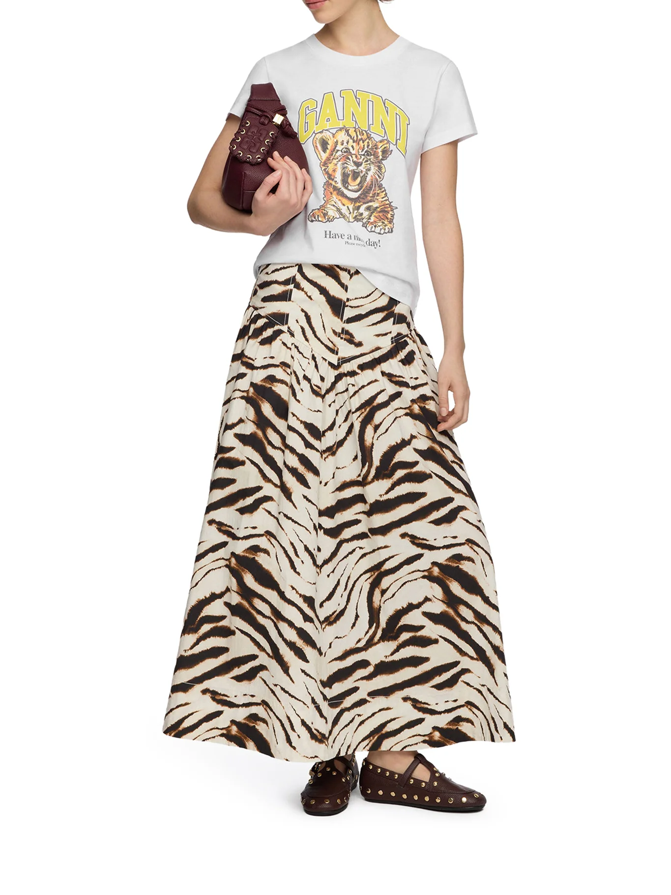 ORGANIC COTTON T-SHIRT WITH FRONT PRINT - Image 2