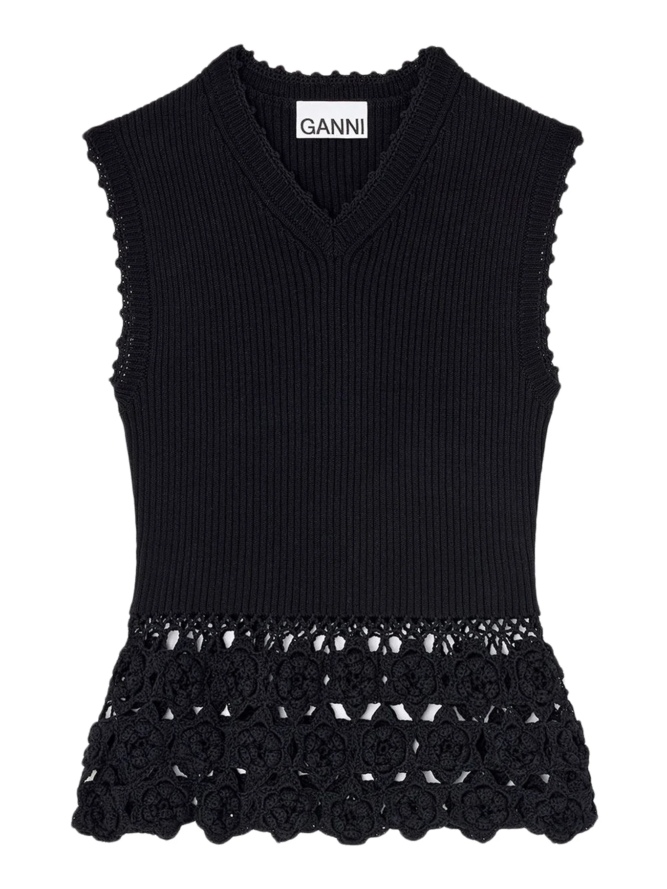 VEST IN COTTON CROCHET
