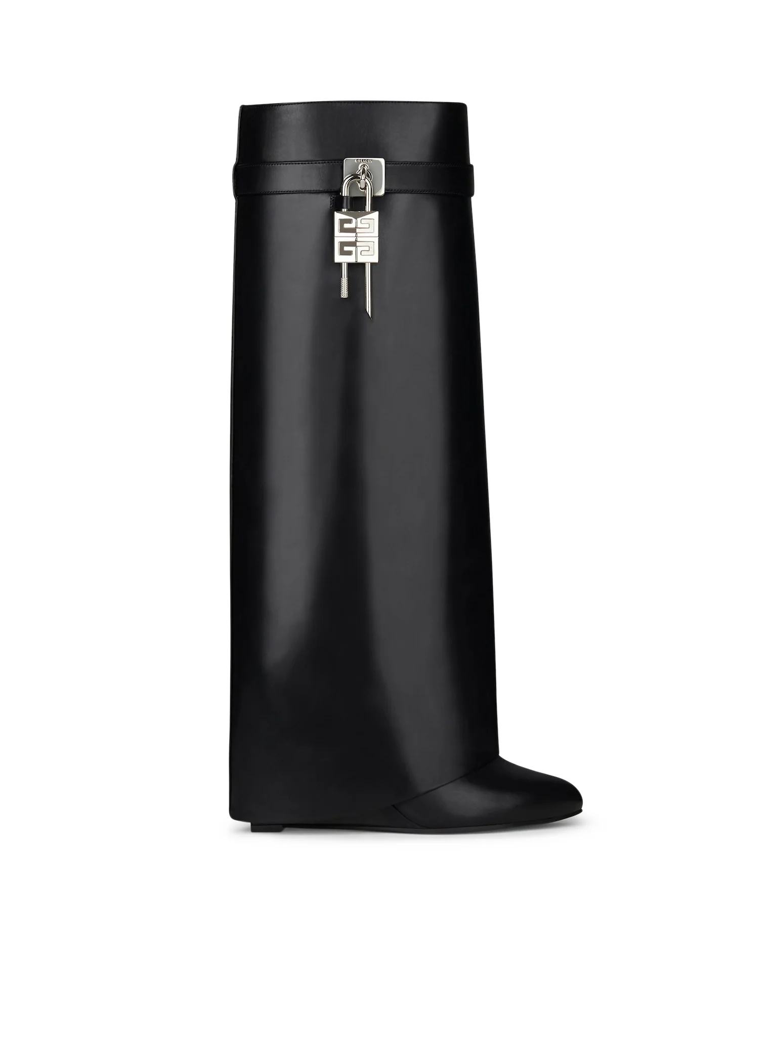 SHARK LOCK LEATHER WIDE FIT BOOTS