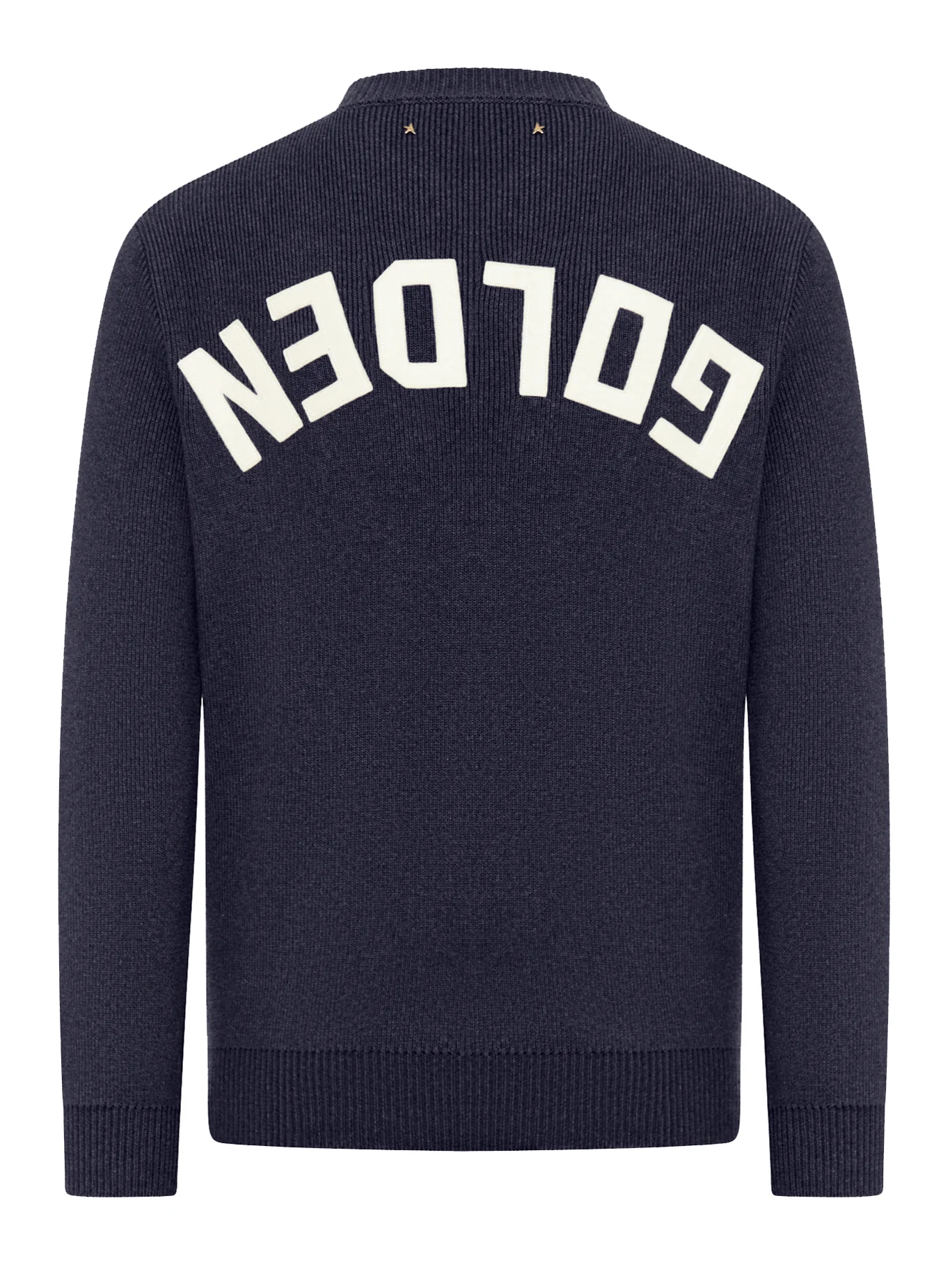 CREW NECK COTTON SWEATER WITH LOGO - Image 2