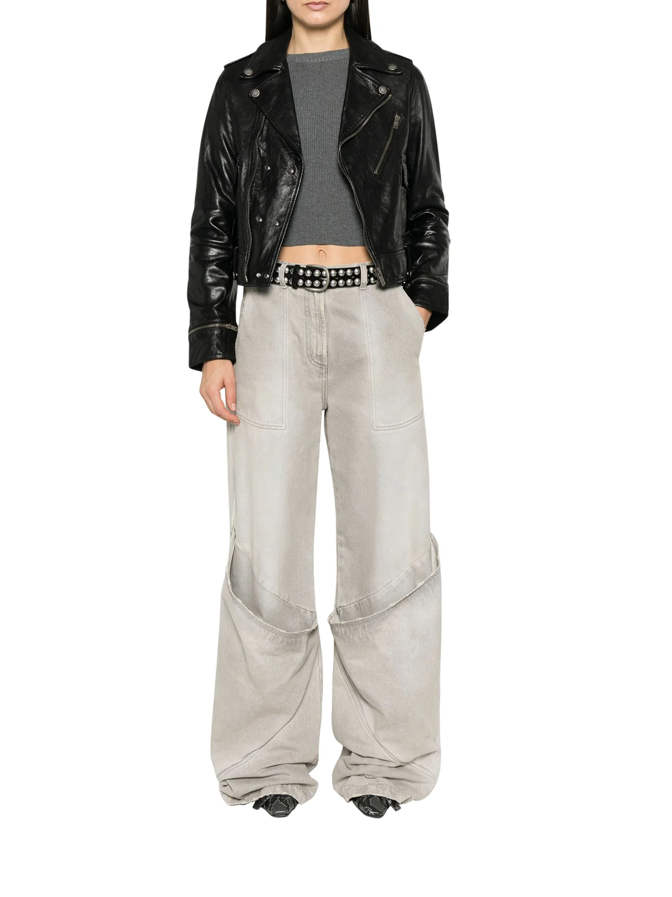 NEVADA LEATHER BIKER JACKET - Image 2