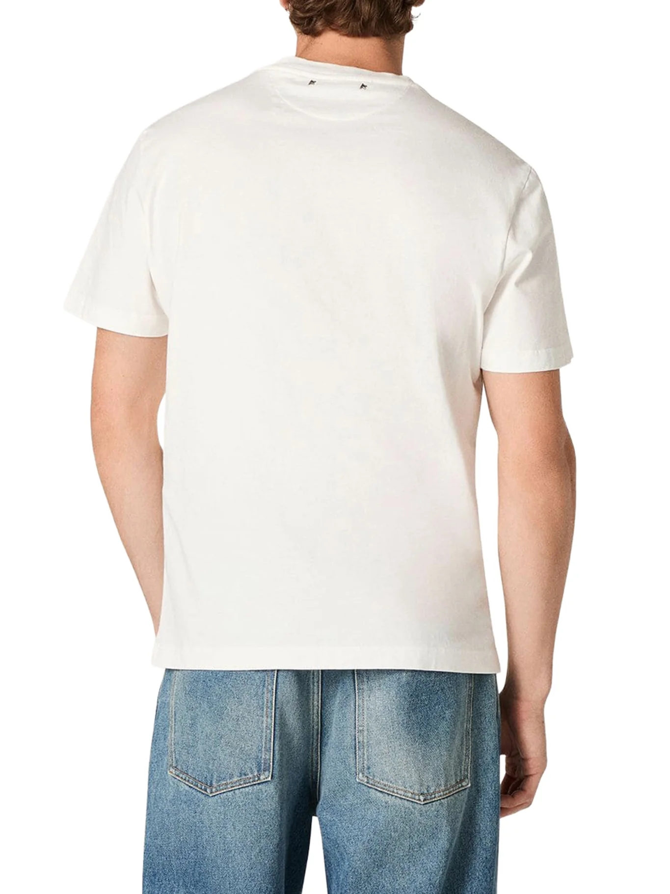 VINTAGE WHITE COTTON JERSEY T-SHIRT - Image 4