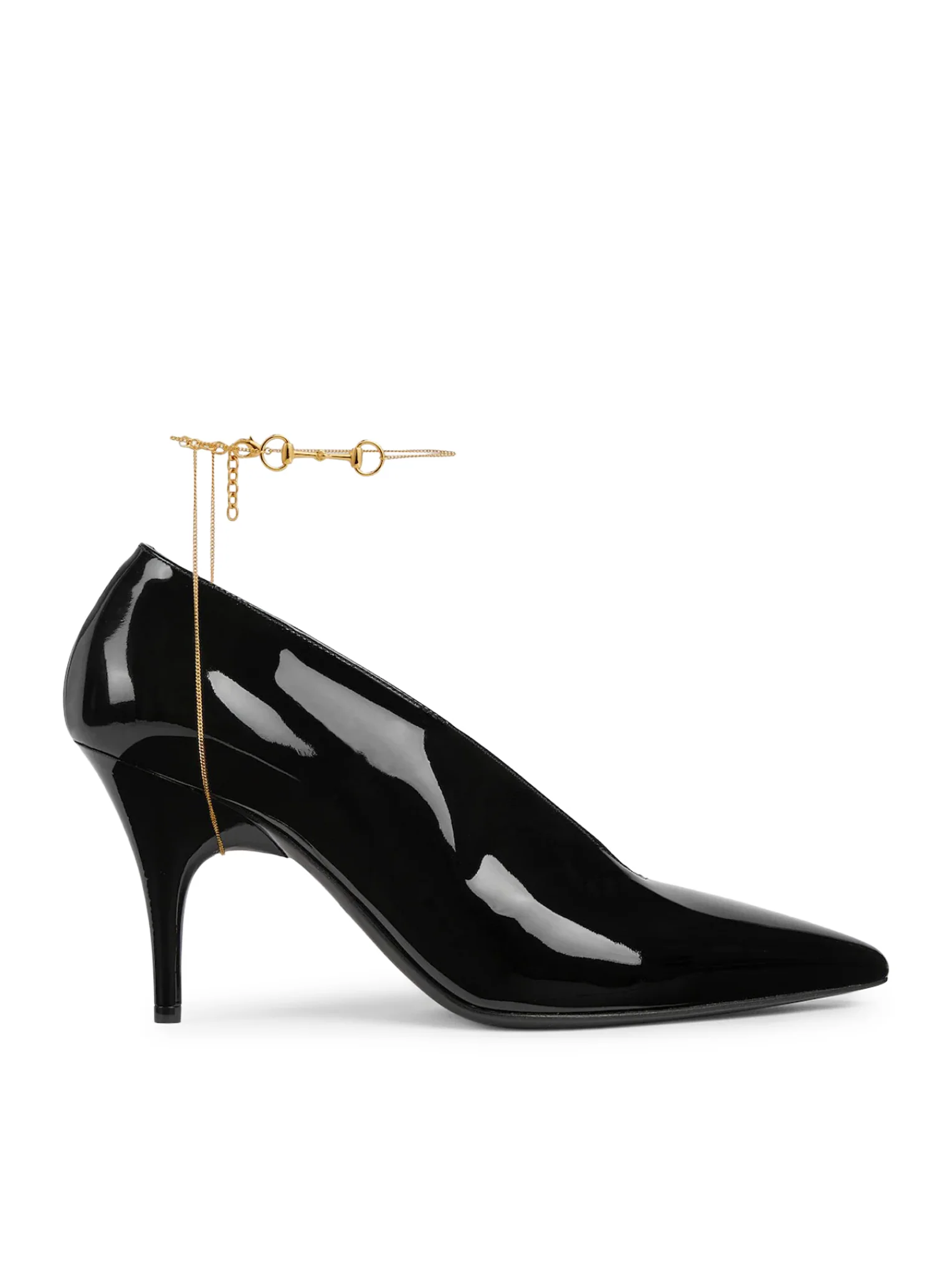 97 PATENT LEATHER SABOT WITH HEEL
