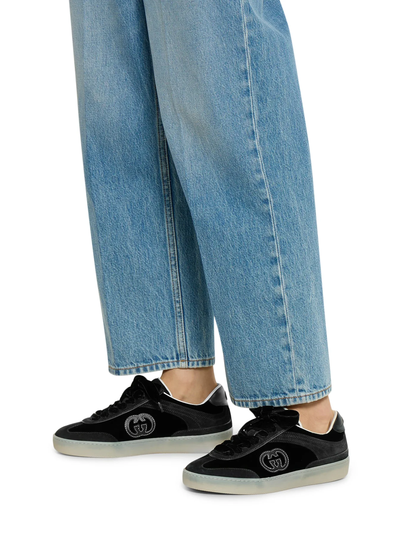 BLACK VELVET SNEAKERS - Image 2