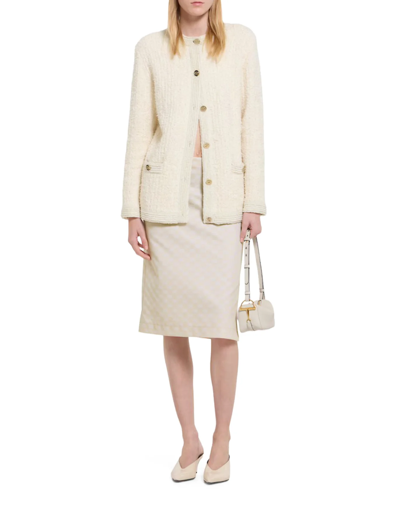 BOUCLE WOOL CARDIGAN - Image 2