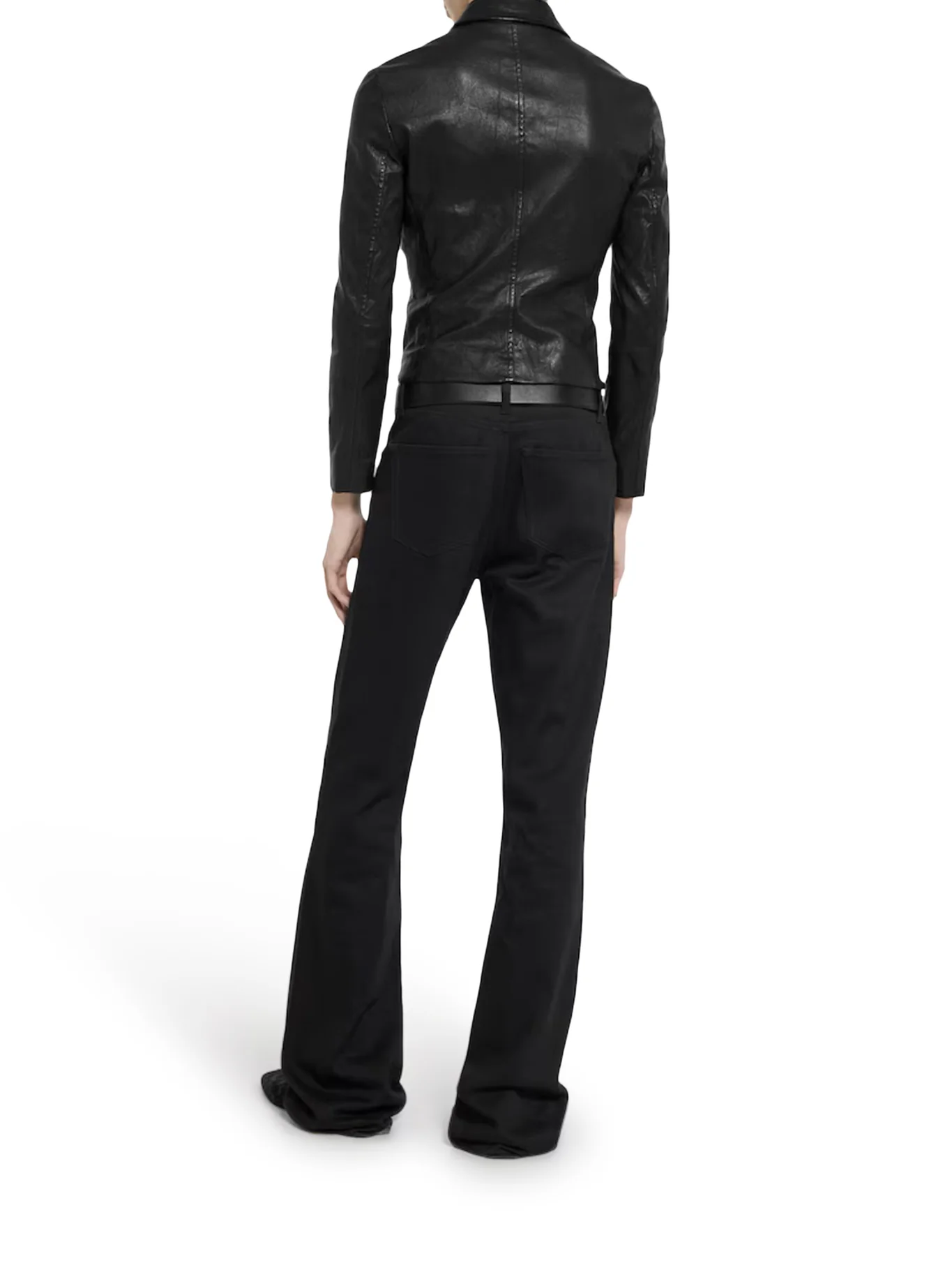 COTTON DENIM TROUSERS WITH HORSE DETAIL - Image 3