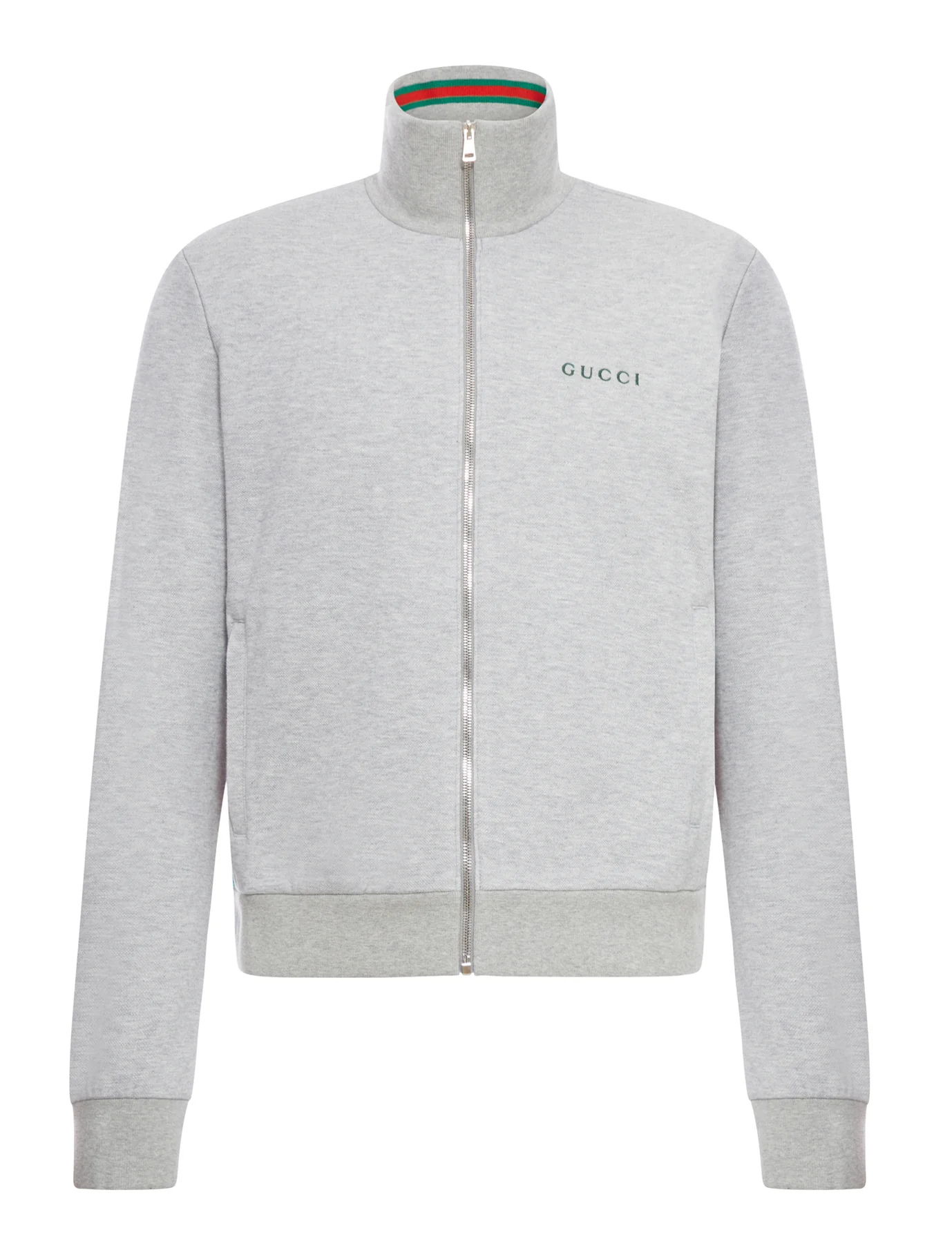 DOUBLE COTTON PIQUET JACKET WITH ZIP