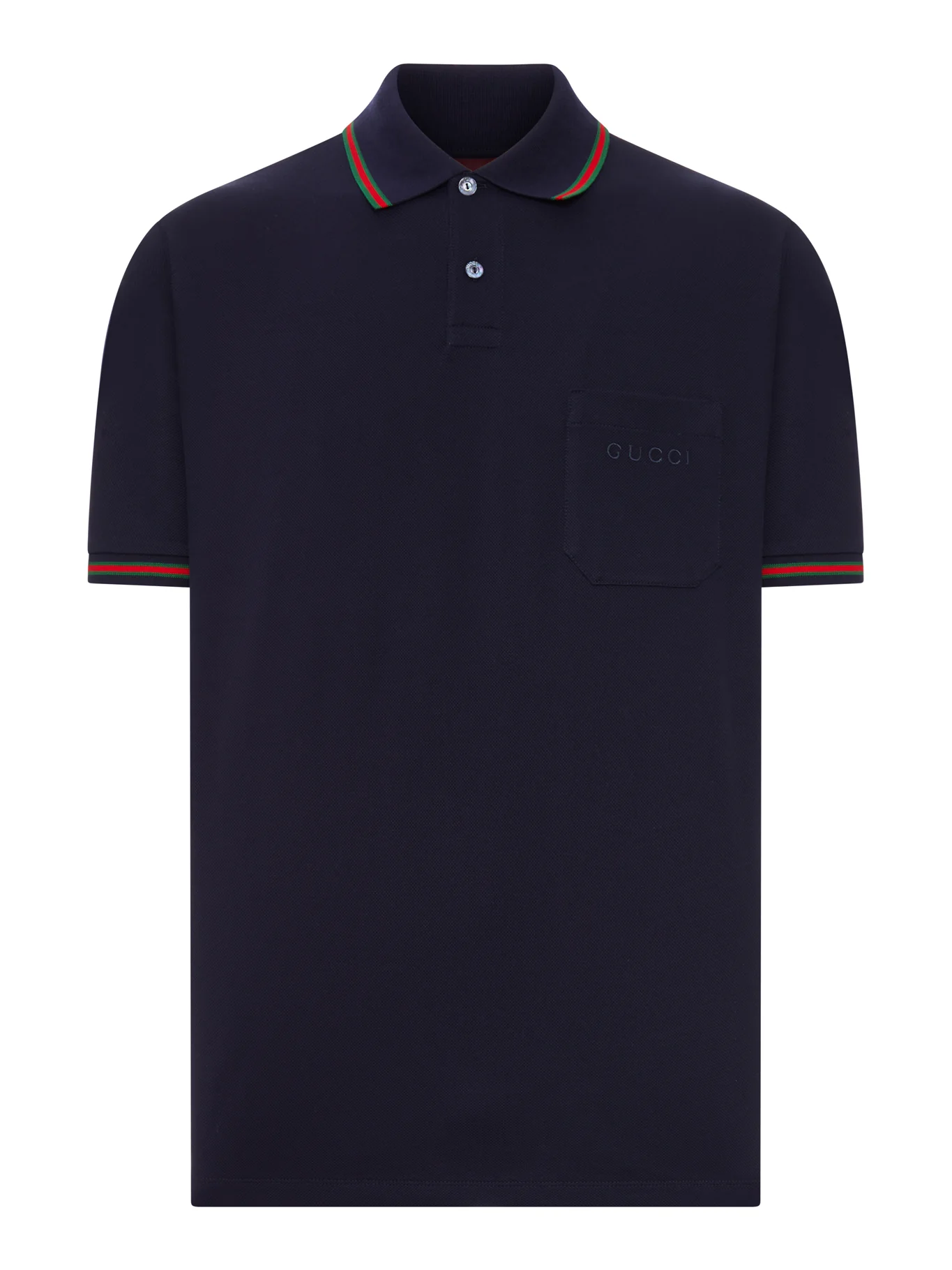 EMBROIDERED STRETCH COTTON POLO SHIRT