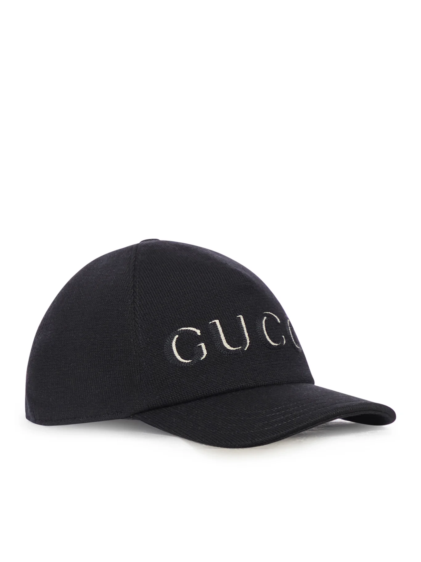 EMBROIDERED WOOL BASEBALL CAP - Image 2