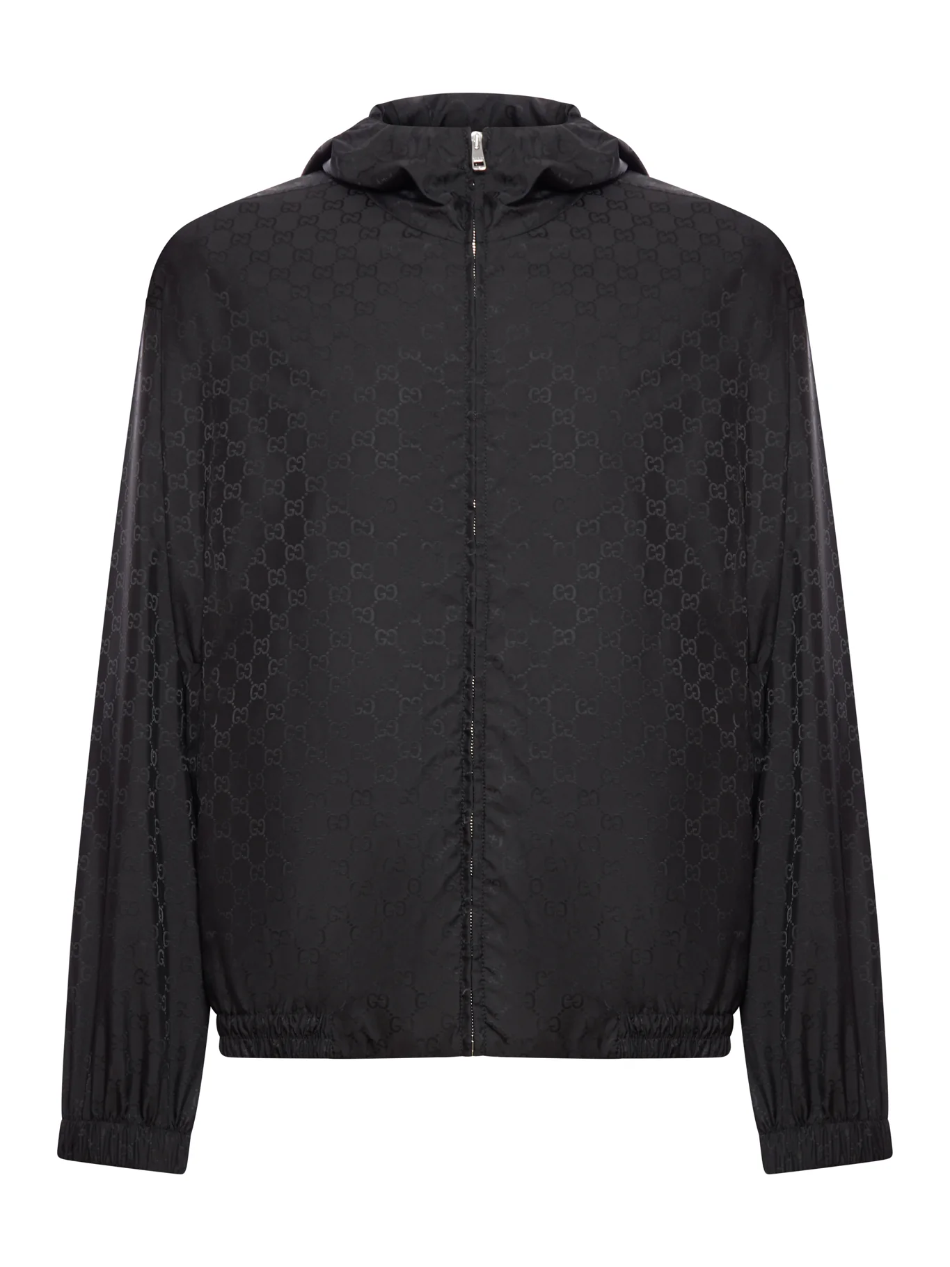 GG JACQUARD NYLON ZIP-UP JACKET