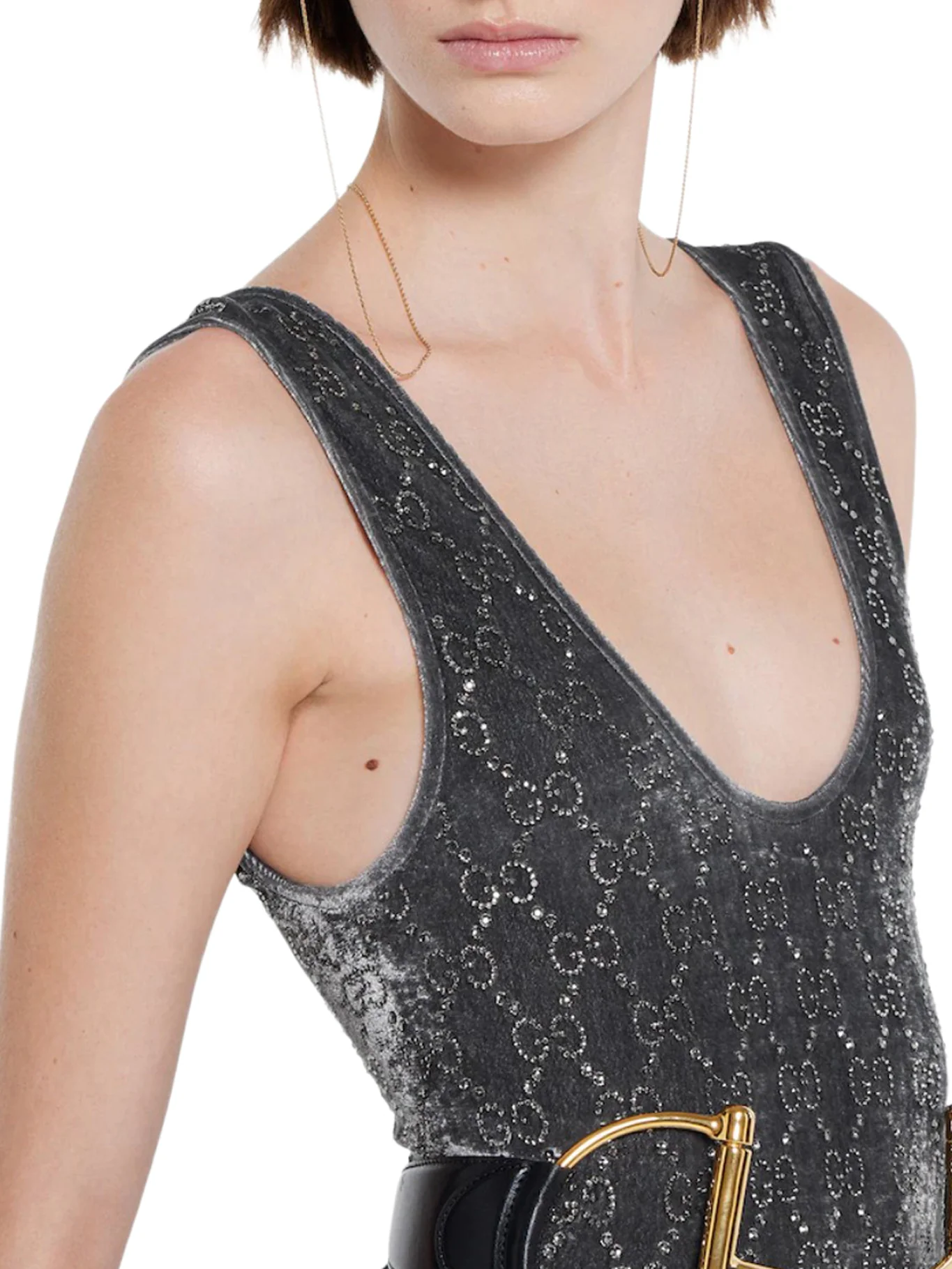JUMPSUIT WITH GG CRYSTAL EMBROIDERY - Image 5