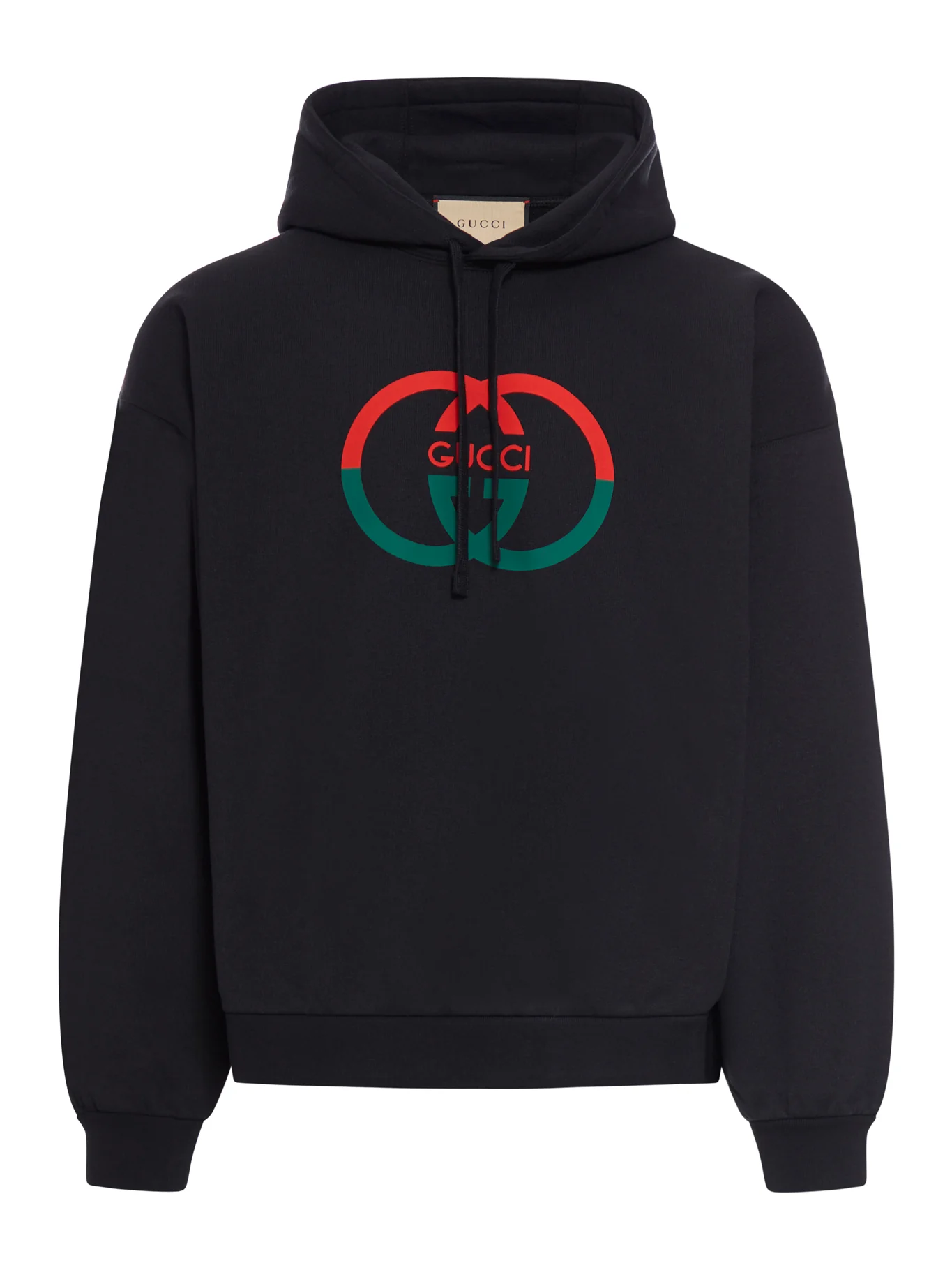 PRINTED COTTON JERSEY HOODIE