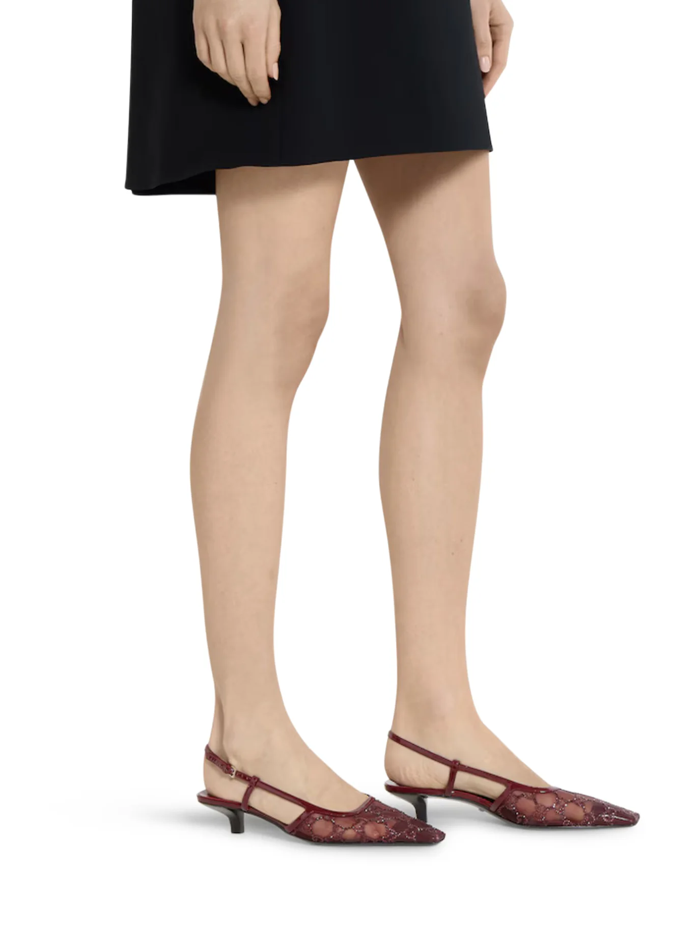 SLINGBACK PUMPS WITH GG CRYSTALS - Image 2
