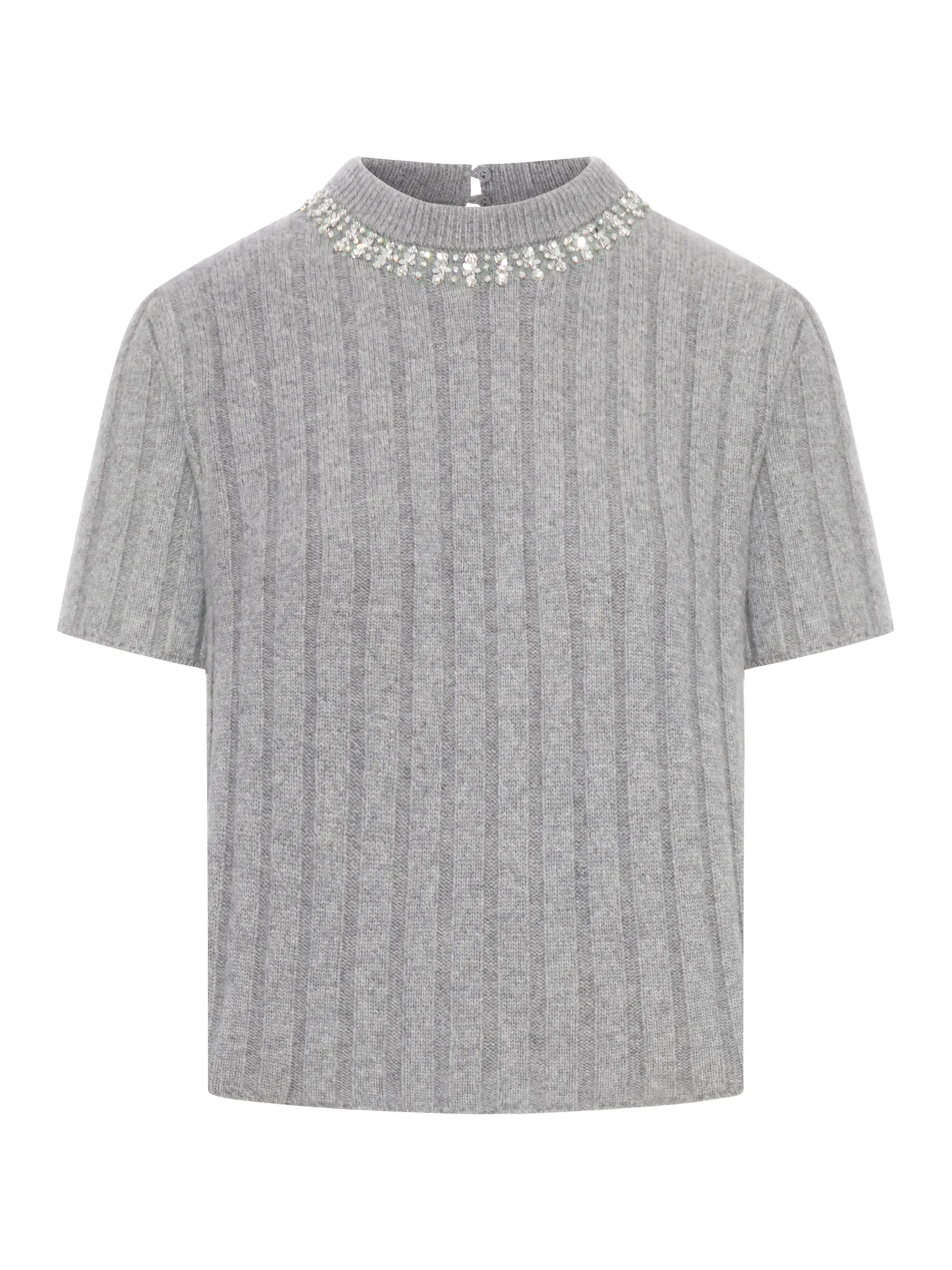 TOP IN LANA CON DETTAGLI GIOIELLO
