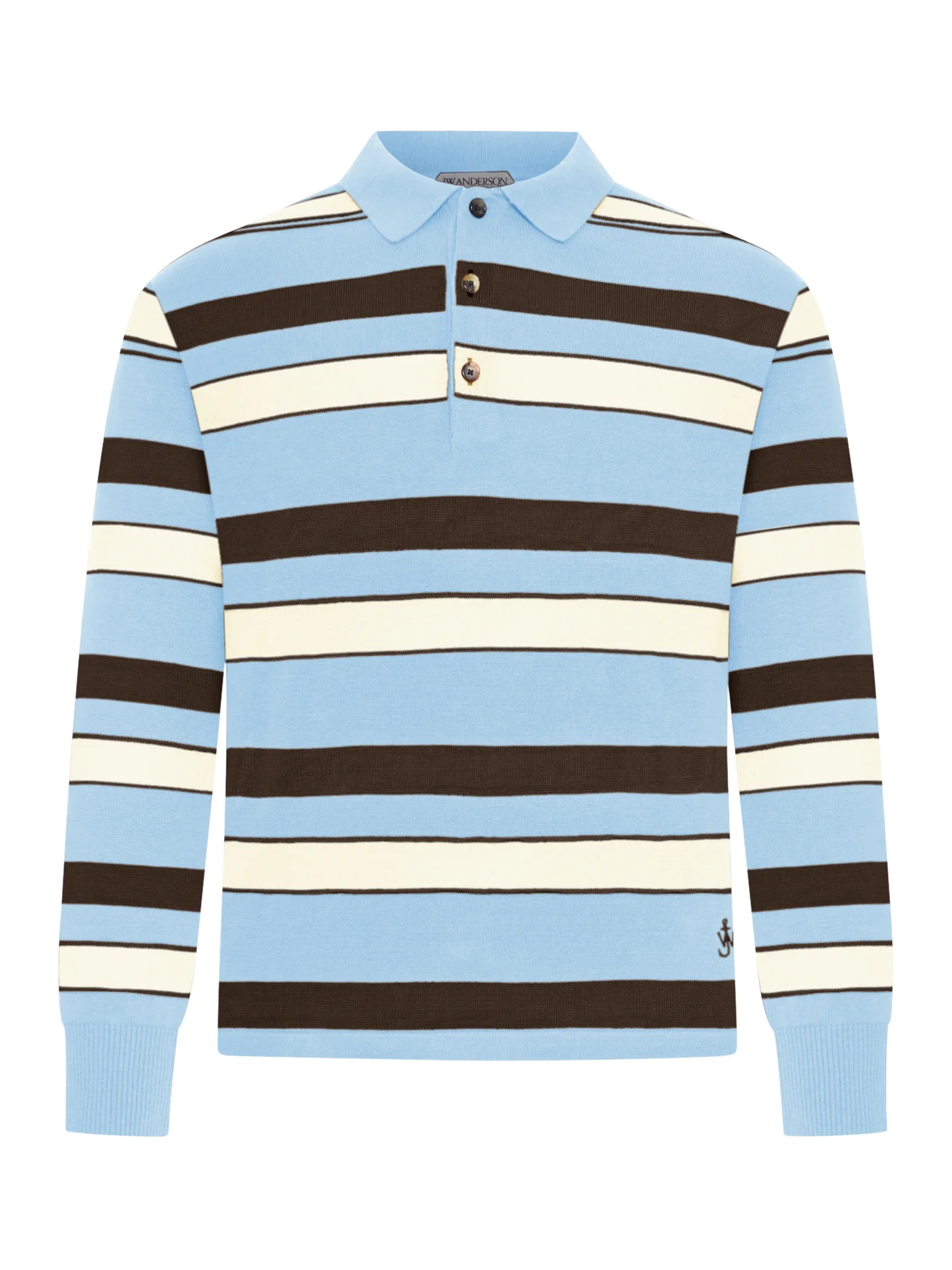 STRIPED KNITTED RUGBY POLO