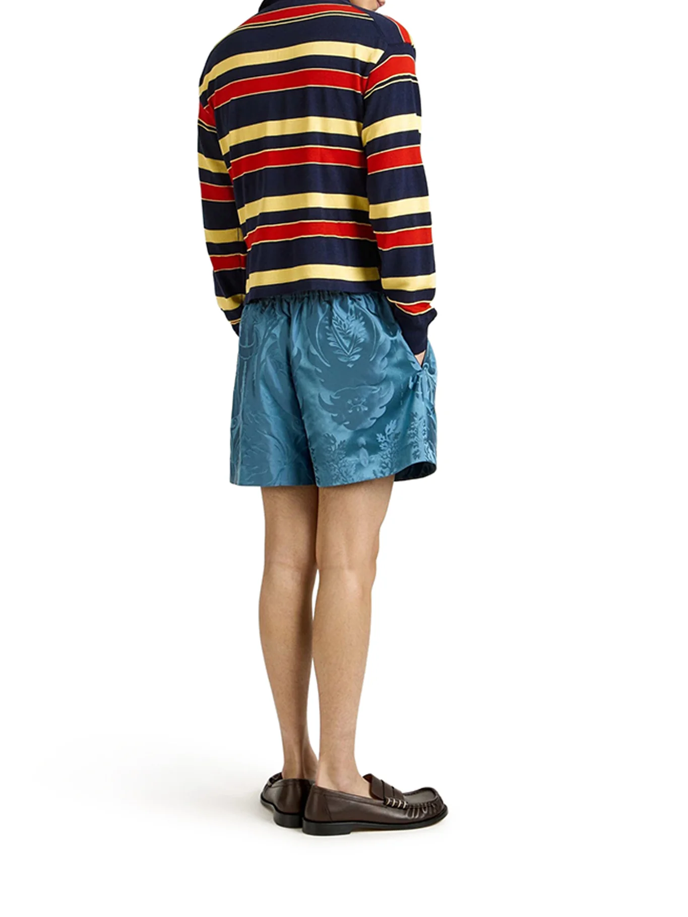 STRIPED KNITTED RUGBY POLO - Image 4