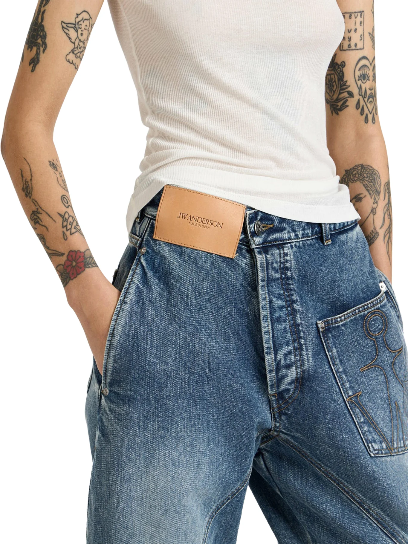 WORKWEAR JEANS WITH OFF-CENTRALIZED CLOSURE - Image 5