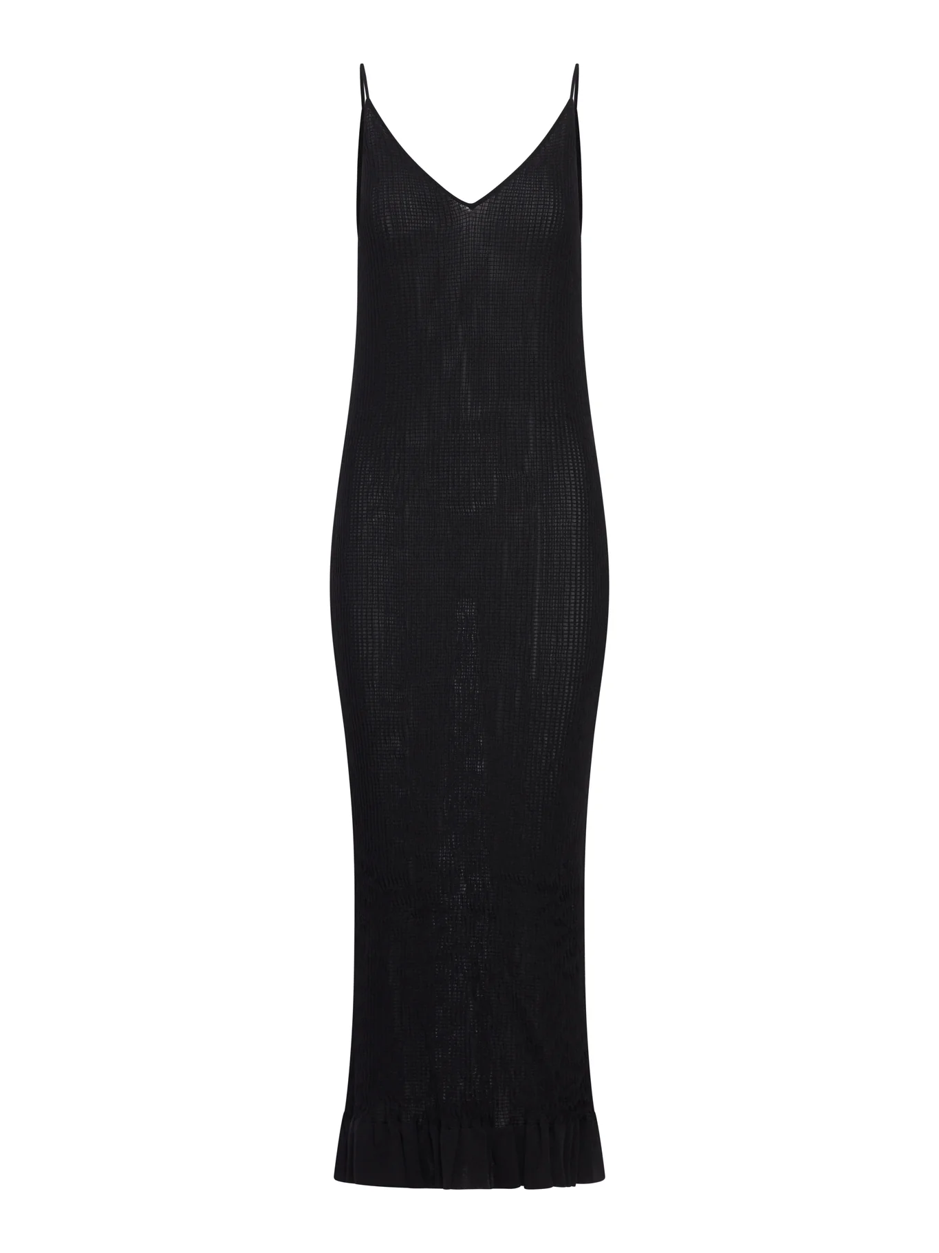 DRESS WITH RUFFLES AT THE BOTTOM