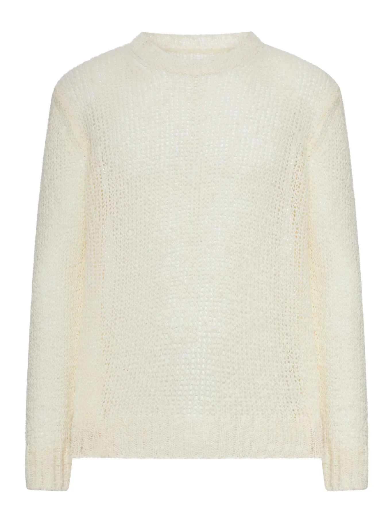 PERFORATED CREW NECK SWEATER