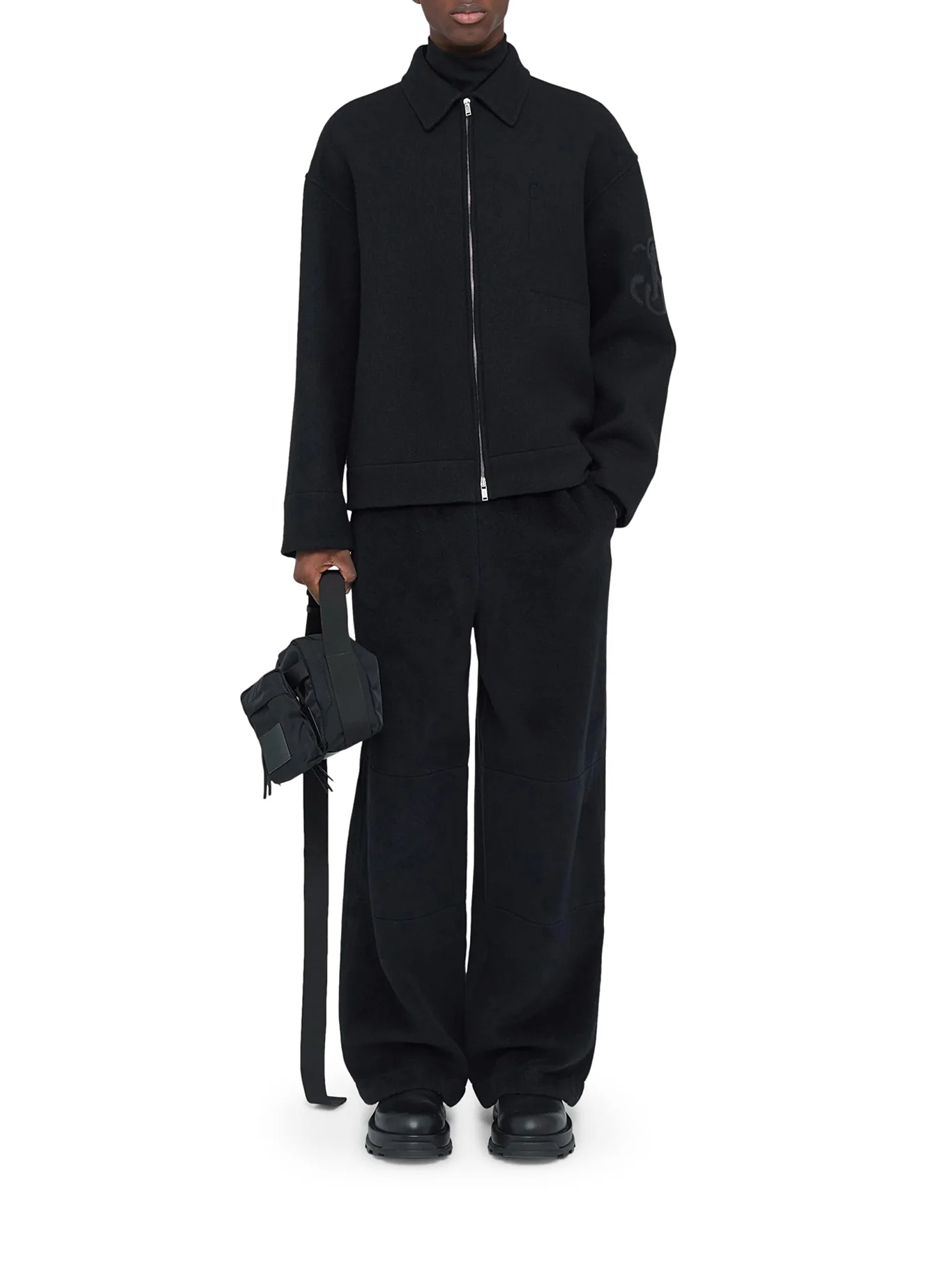 WOOL ZIP-UP OVERSHIRT - Image 2