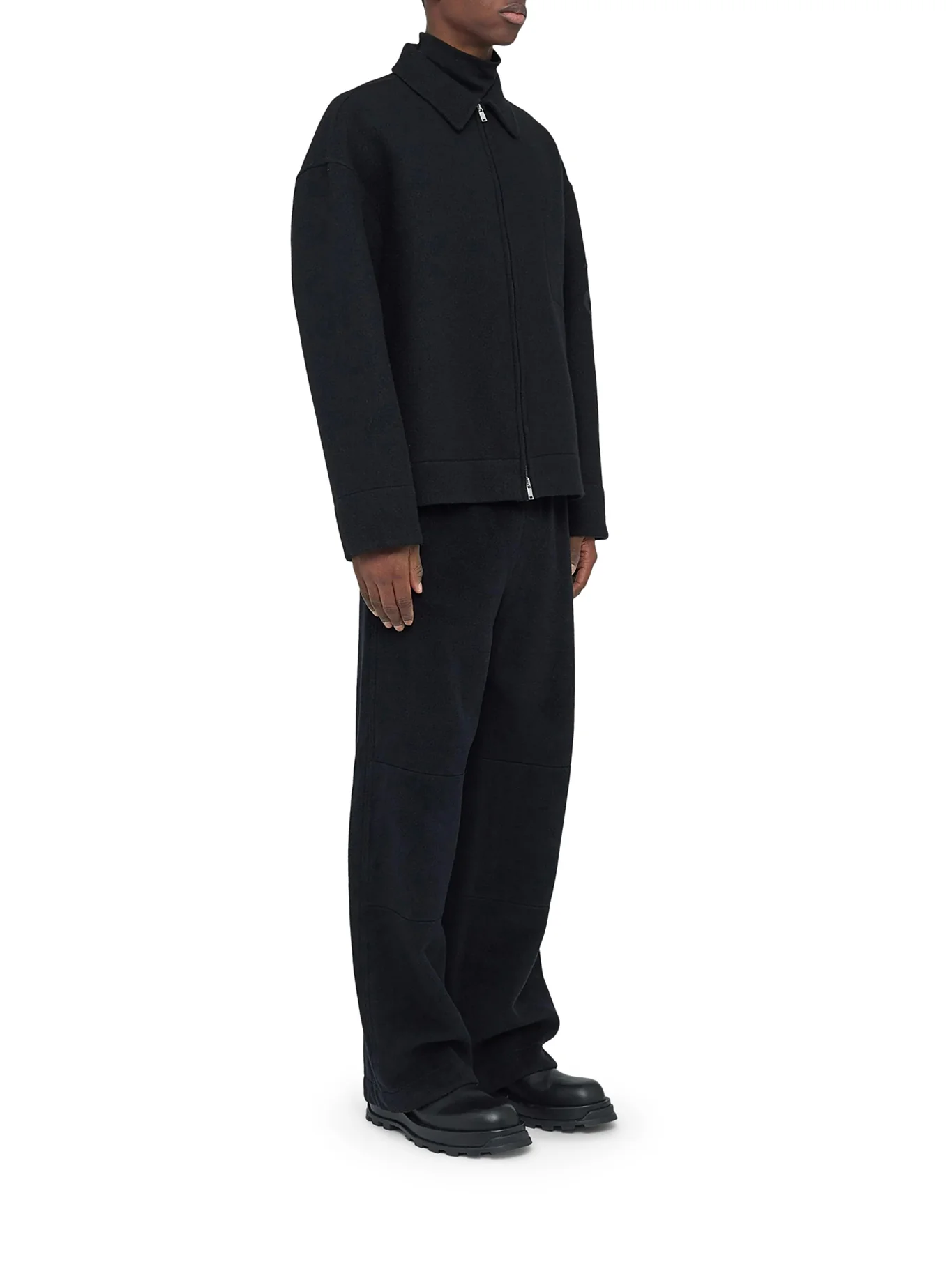 WOOL ZIP-UP OVERSHIRT - Image 3