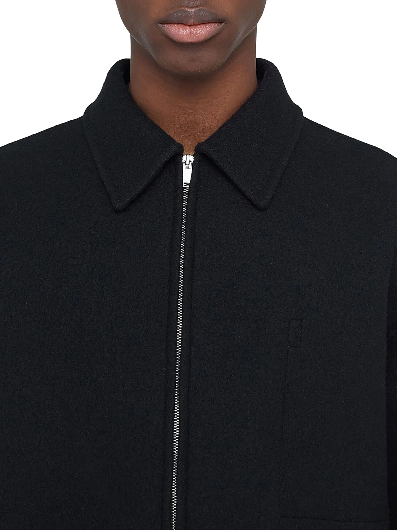 WOOL ZIP-UP OVERSHIRT - Image 5