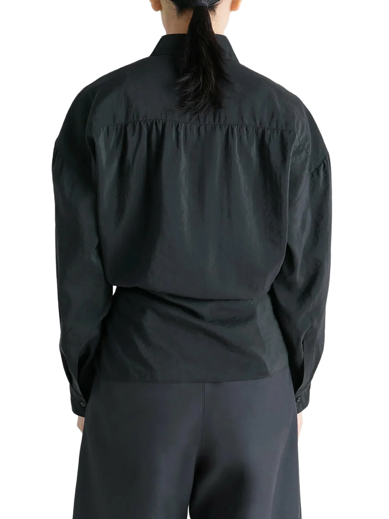 STRAIGHT COLLAR TWISTED SHIRT - Image 4