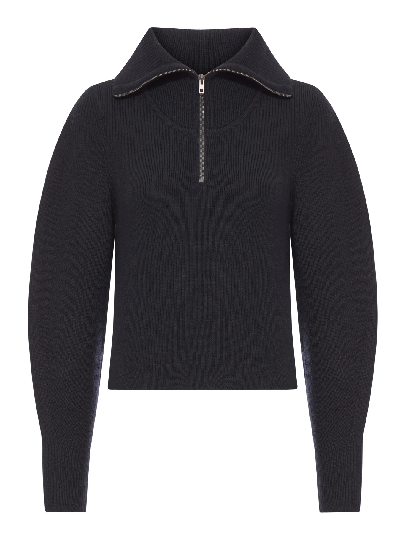 WOOL ZIP-UP SWEATER