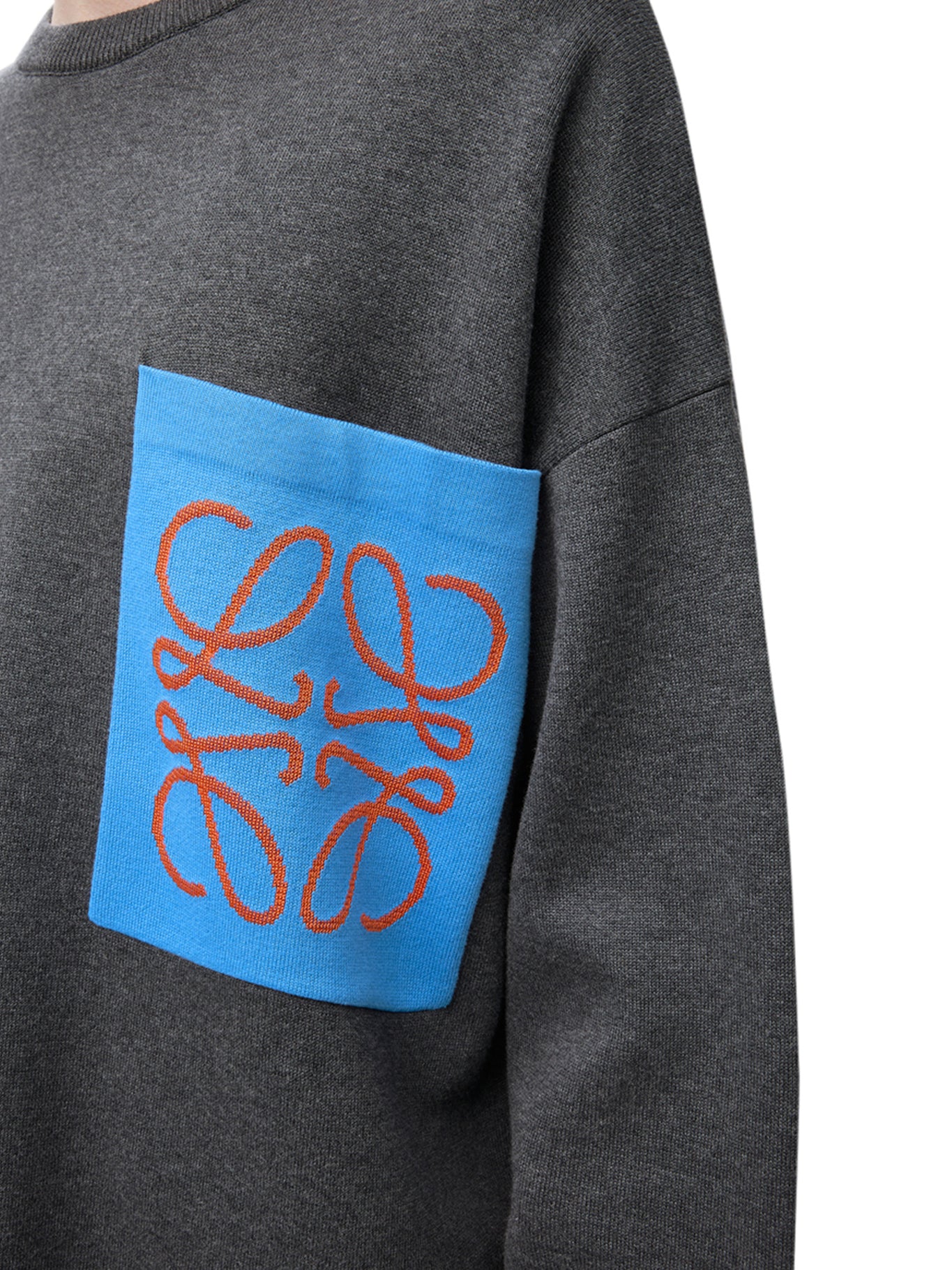 ANAGRAM COTTON BLEND SWEATER WITH POCKET - Image 5