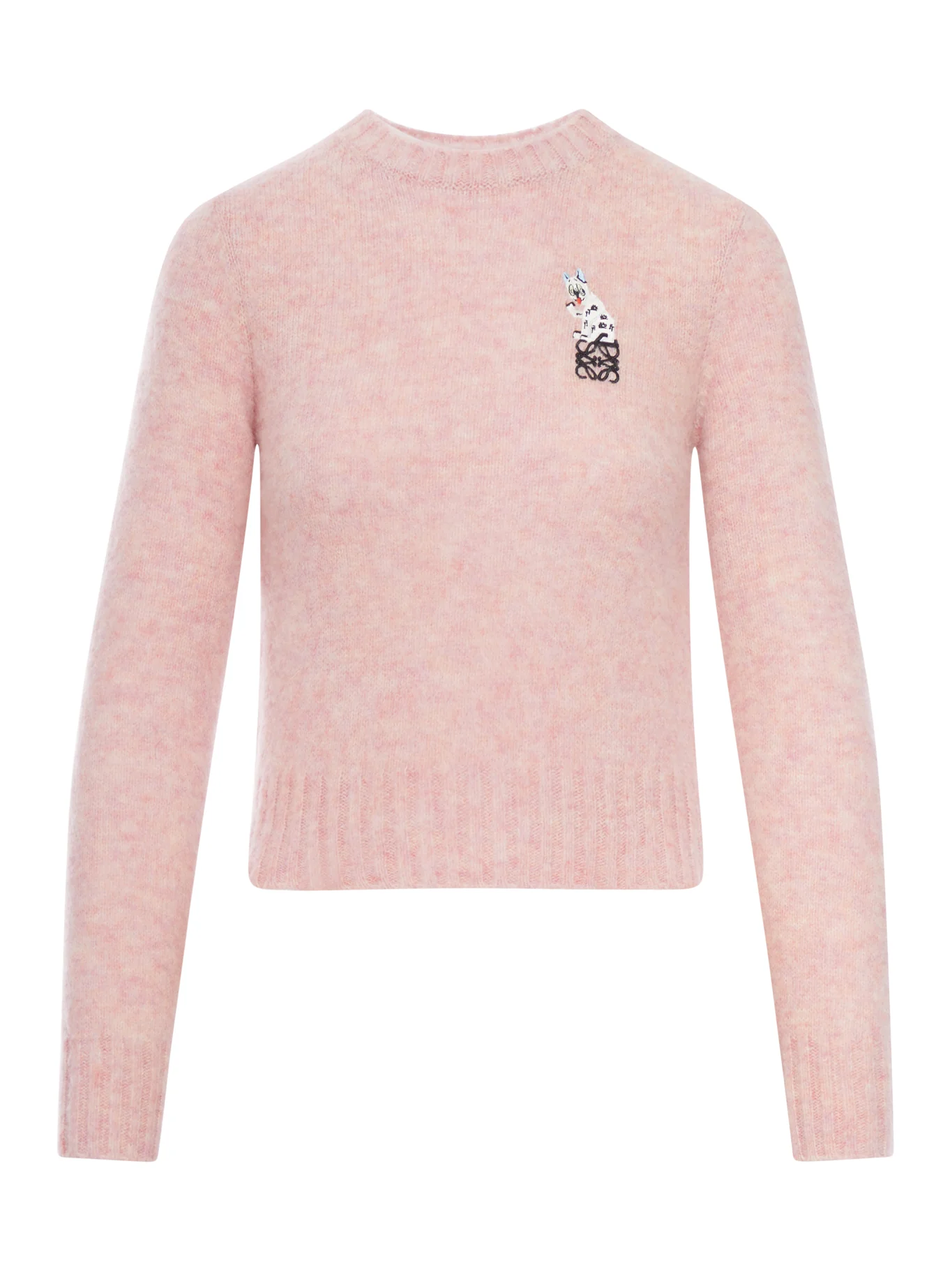 MEDIUM WEIGHT BRUSHED WOOL SWEATER