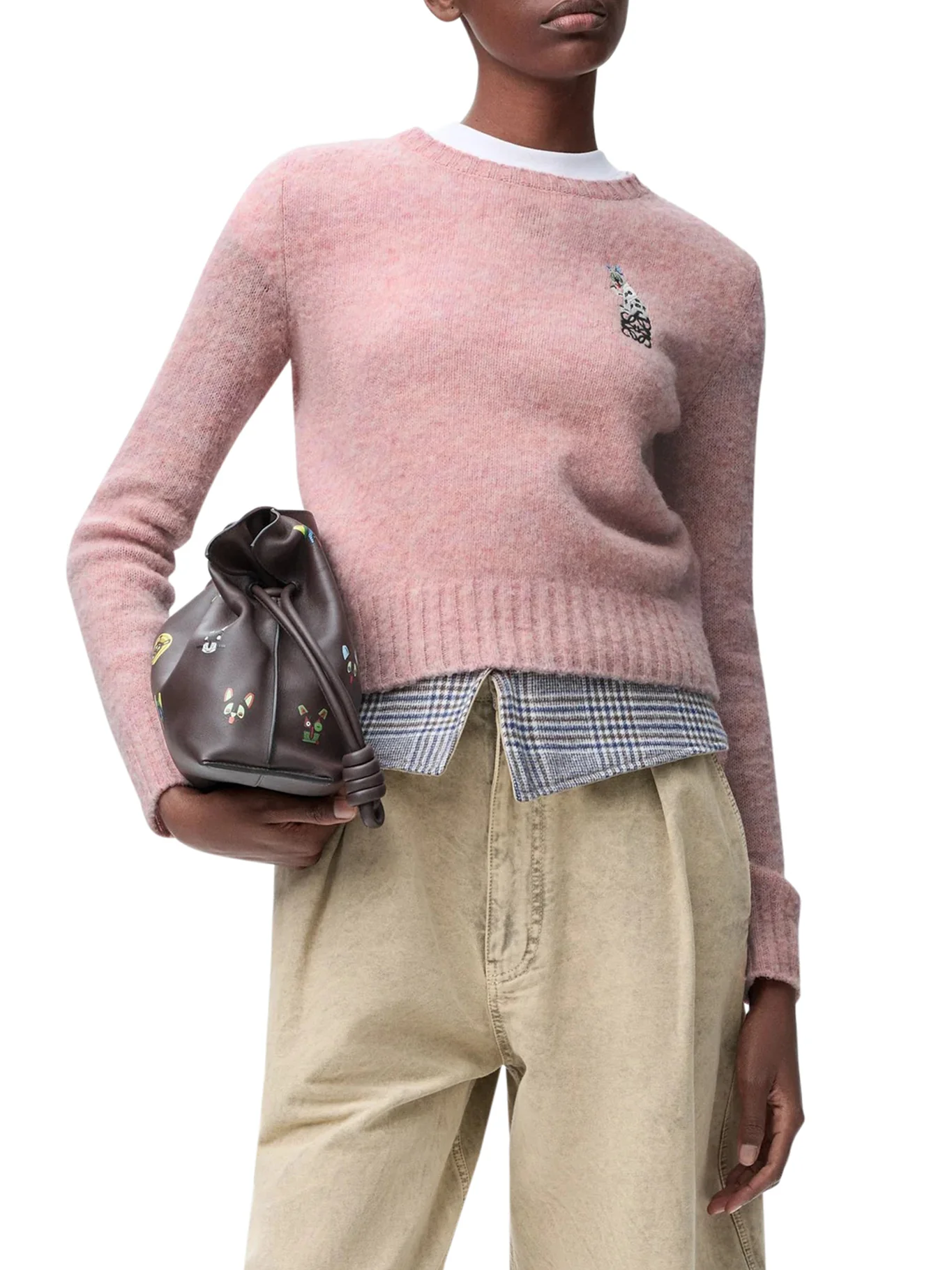 MEDIUM WEIGHT BRUSHED WOOL SWEATER - Image 2
