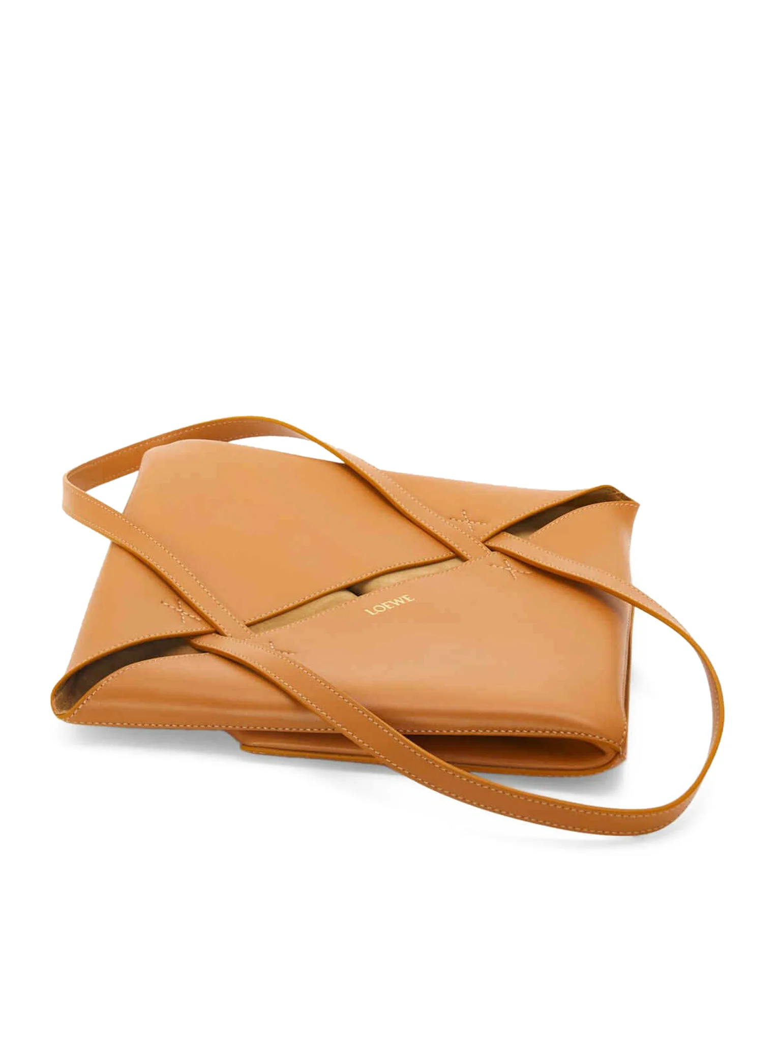 PUZZLE FOLD TOTE BAG IN POLISHED CALFSKIN - Image 10