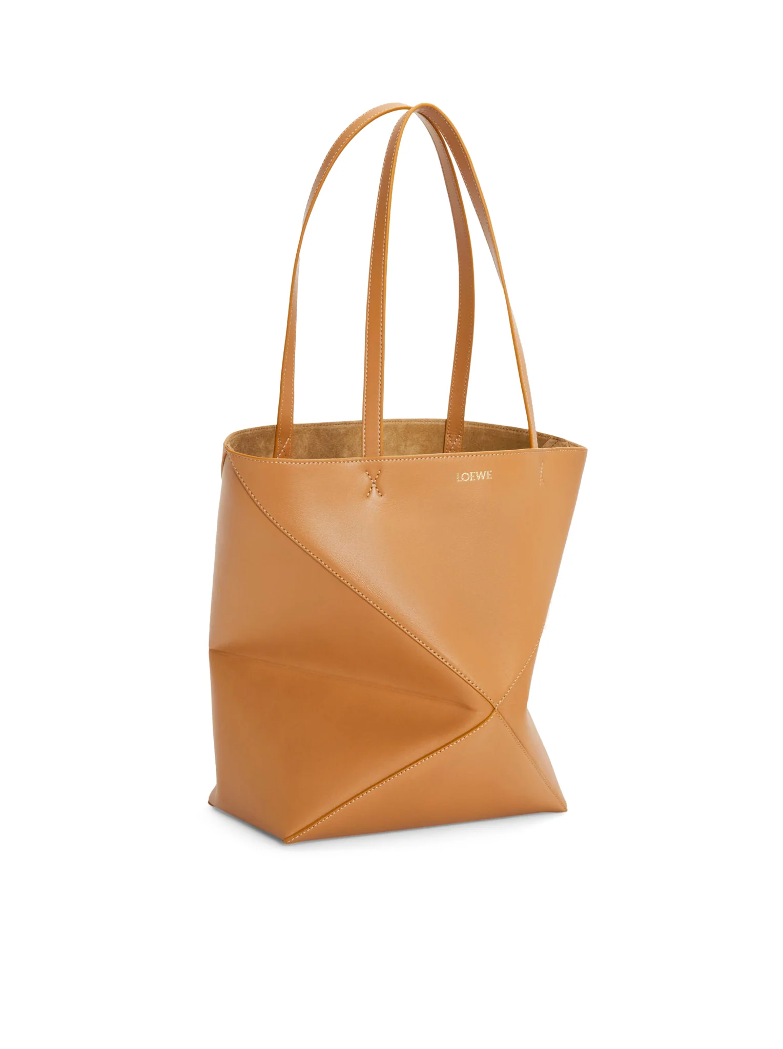 PUZZLE FOLD TOTE BAG IN POLISHED CALFSKIN - Image 4
