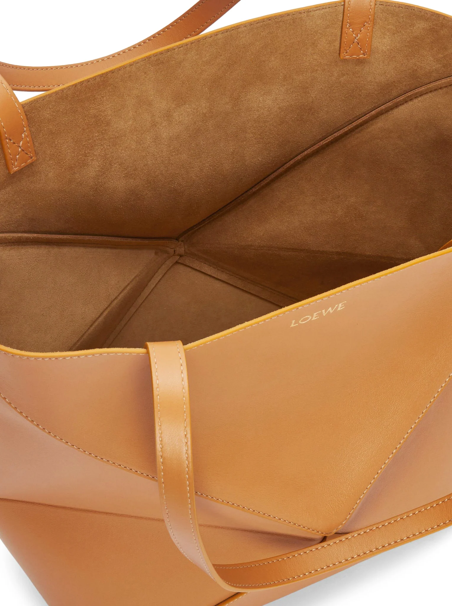 PUZZLE FOLD TOTE BAG IN POLISHED CALFSKIN - Image 7