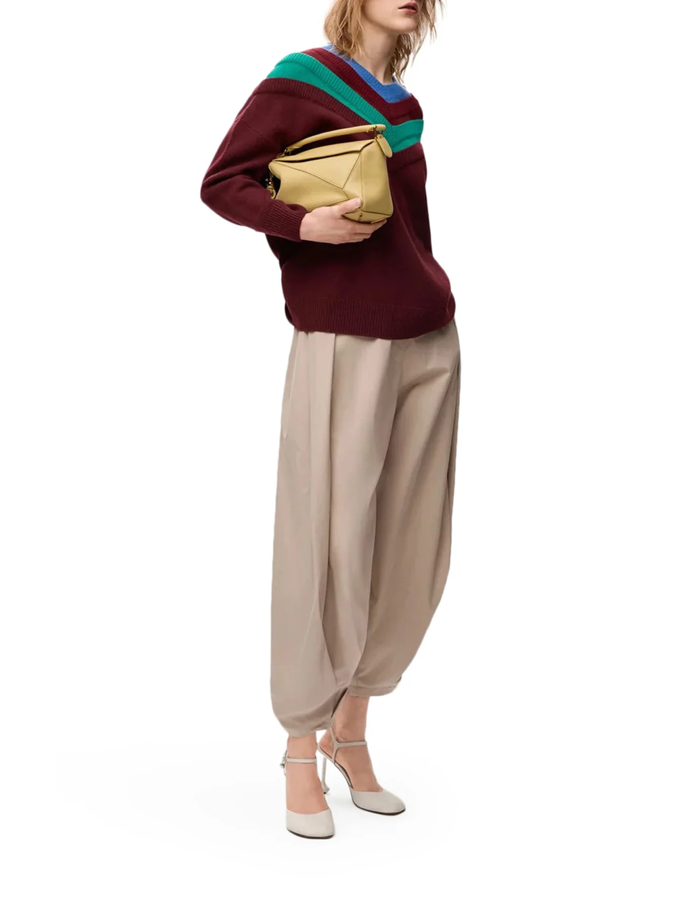 WOOL SWEATER WITH LAYERED CONSTRUCTION - Image 2