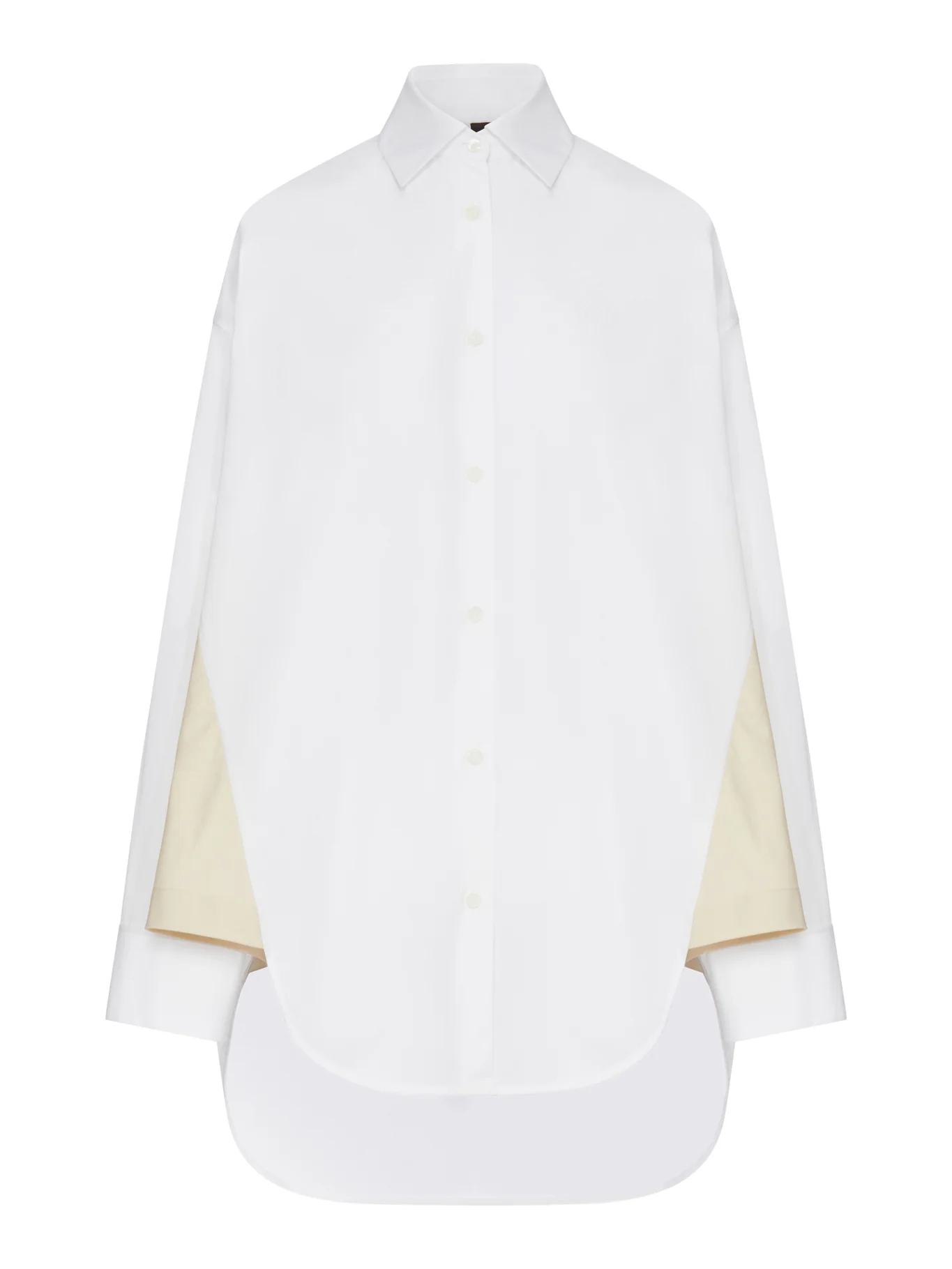 ASYMMETRIC COTTON POPLIN SHIRT