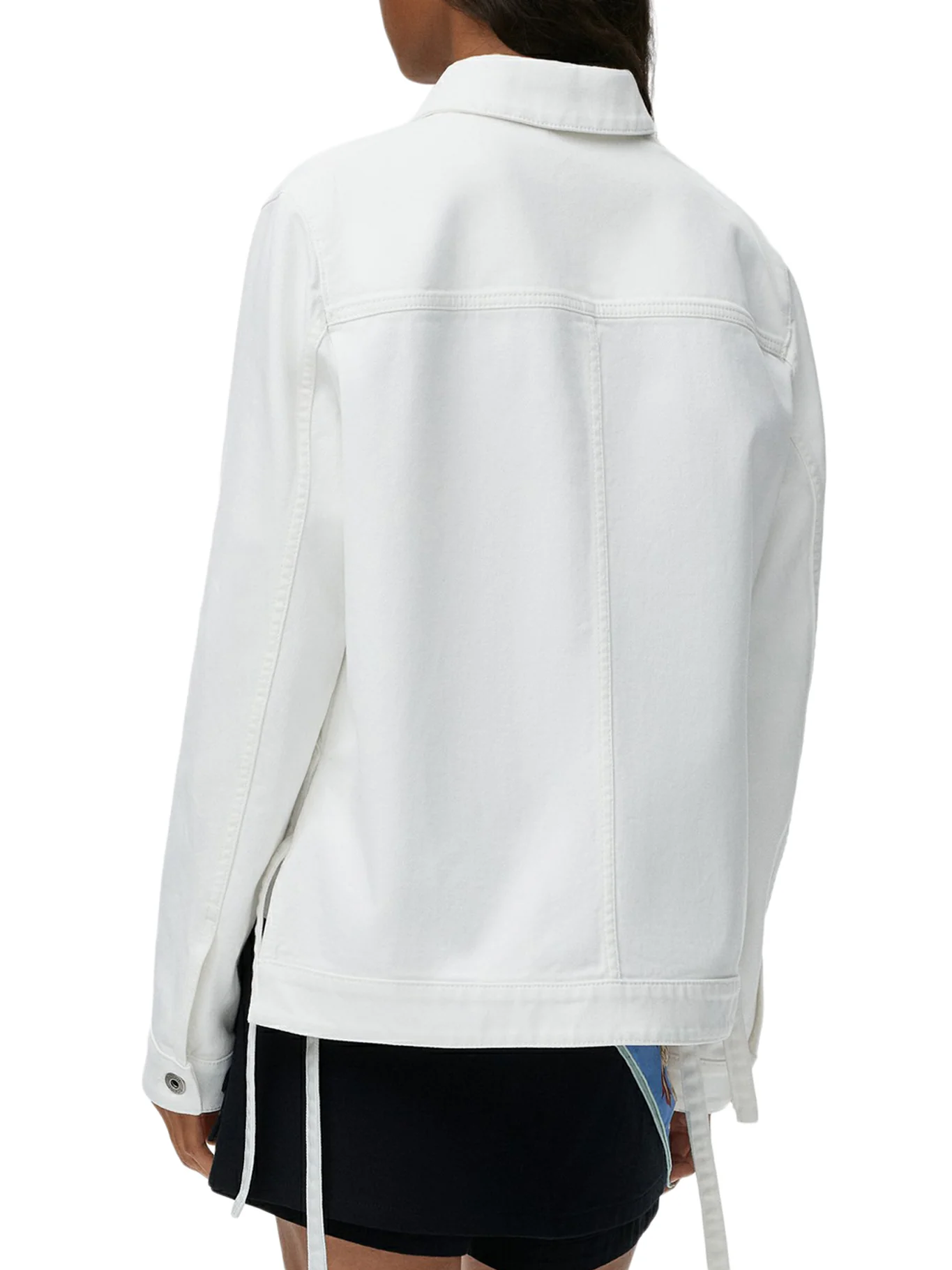 DENIM JACKET WITH APPLIED LEATHER POCKET - Image 4