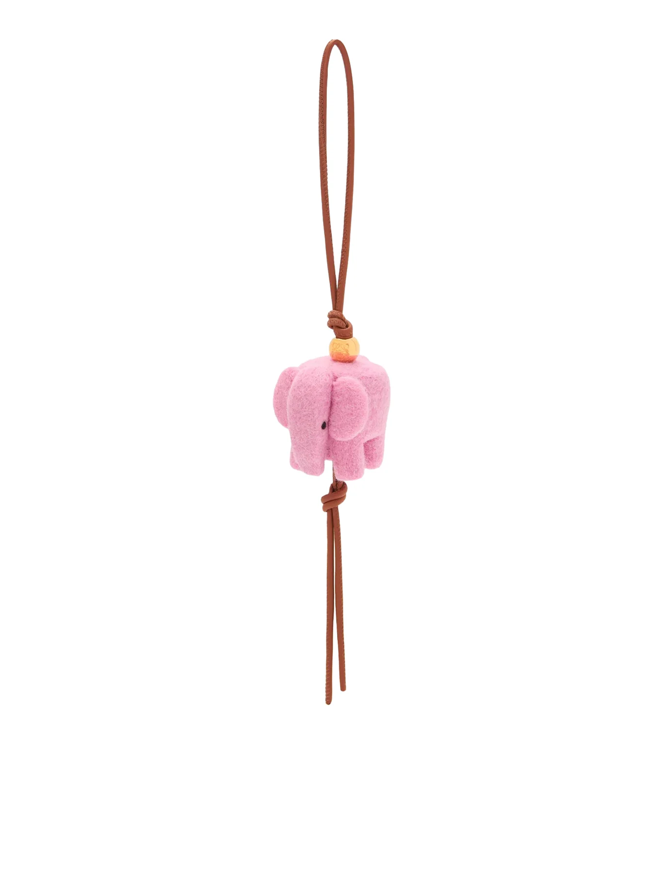 ELEPHANT PENDANT IN FELT AND CALFSKIN
