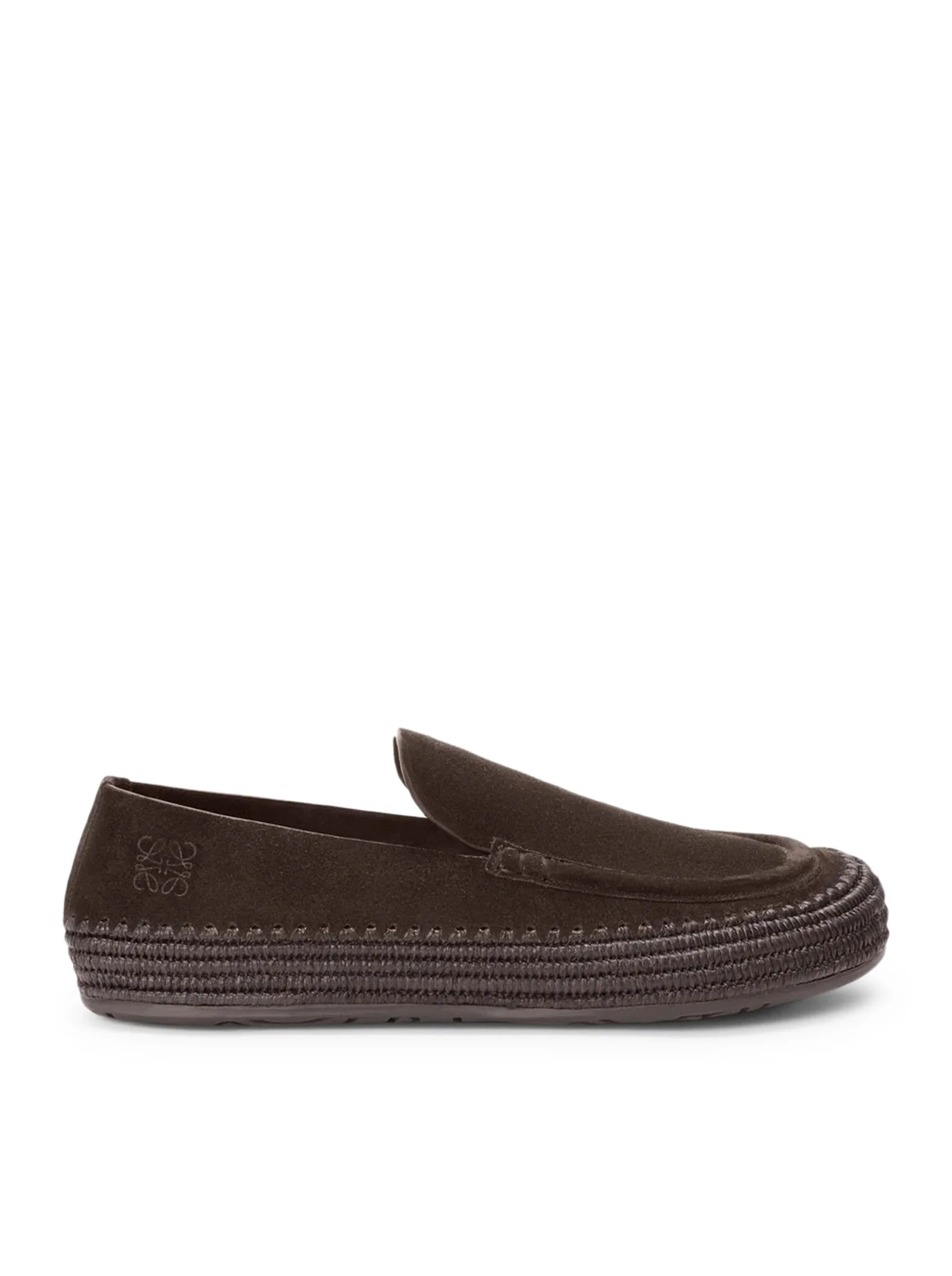 RIO SUEDE AND RAFFIA LOAFERS