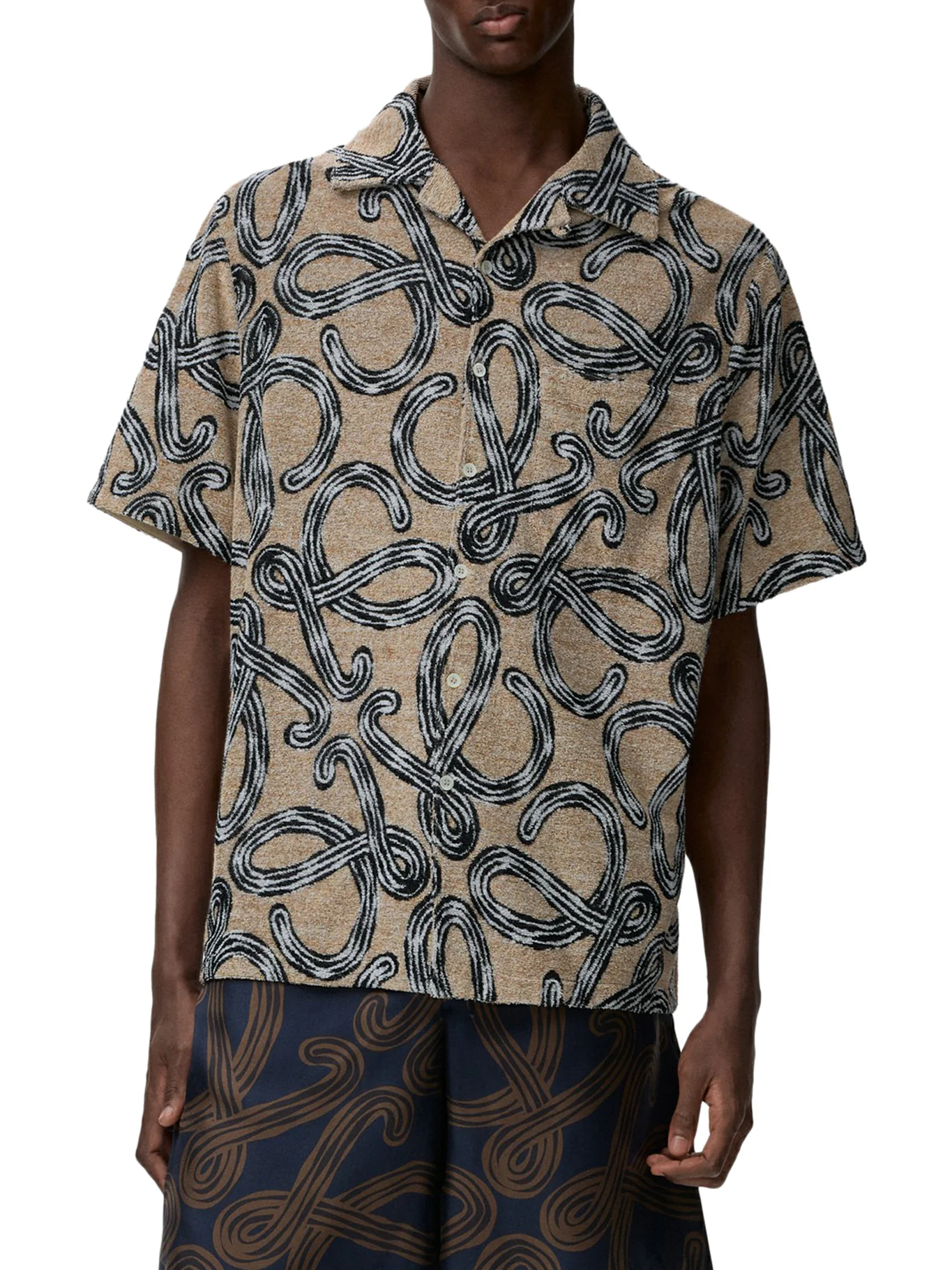 SHORT-SLEEVED SHIRT WITH ALL-OVER ANAGRAM - Image 3