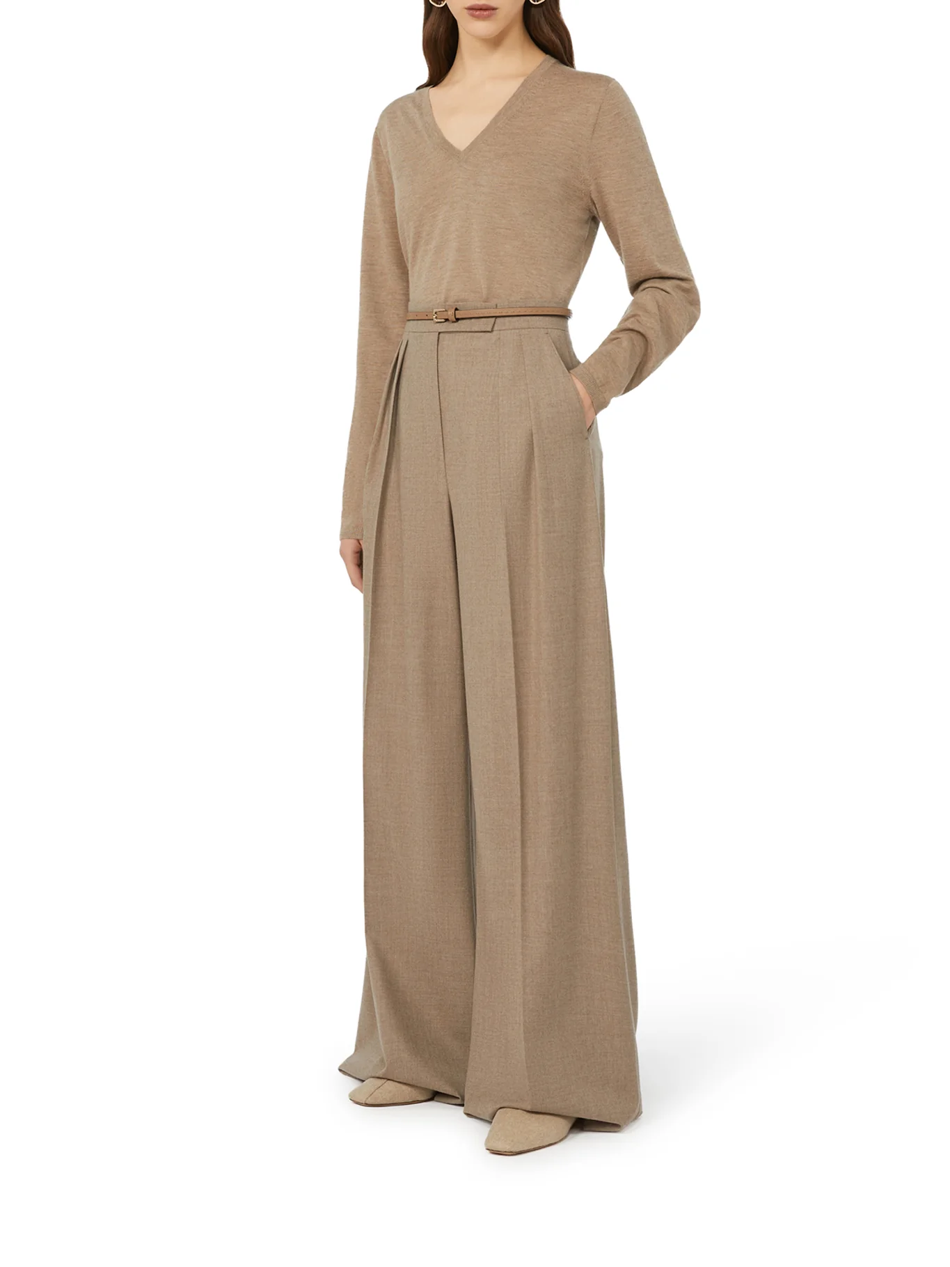 LINCE SWEATER IN SATINED CASHMERE YARN - Image 2