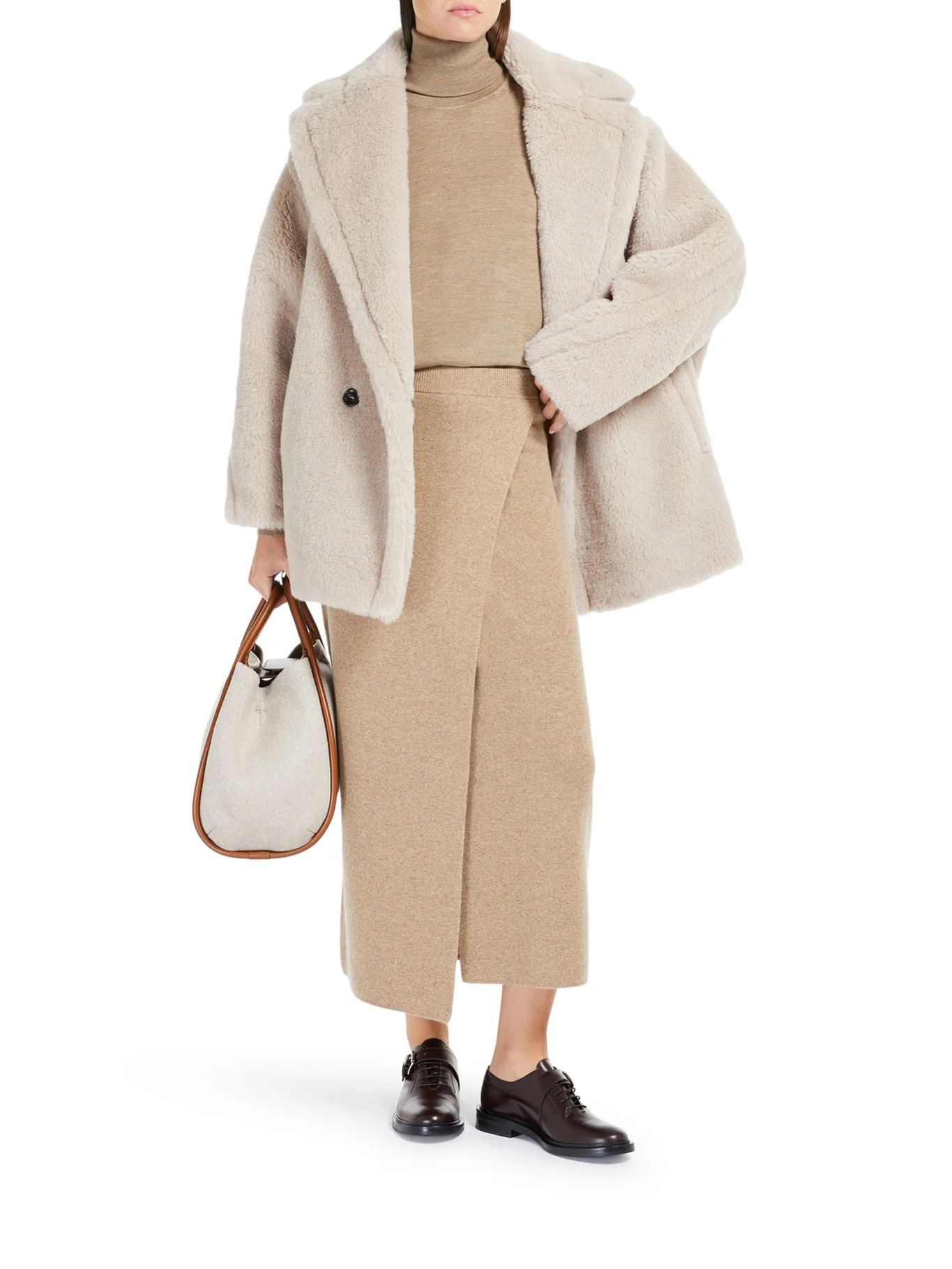 OLGA TEDDY BEAR ALPACA WOOL COAT - Image 2