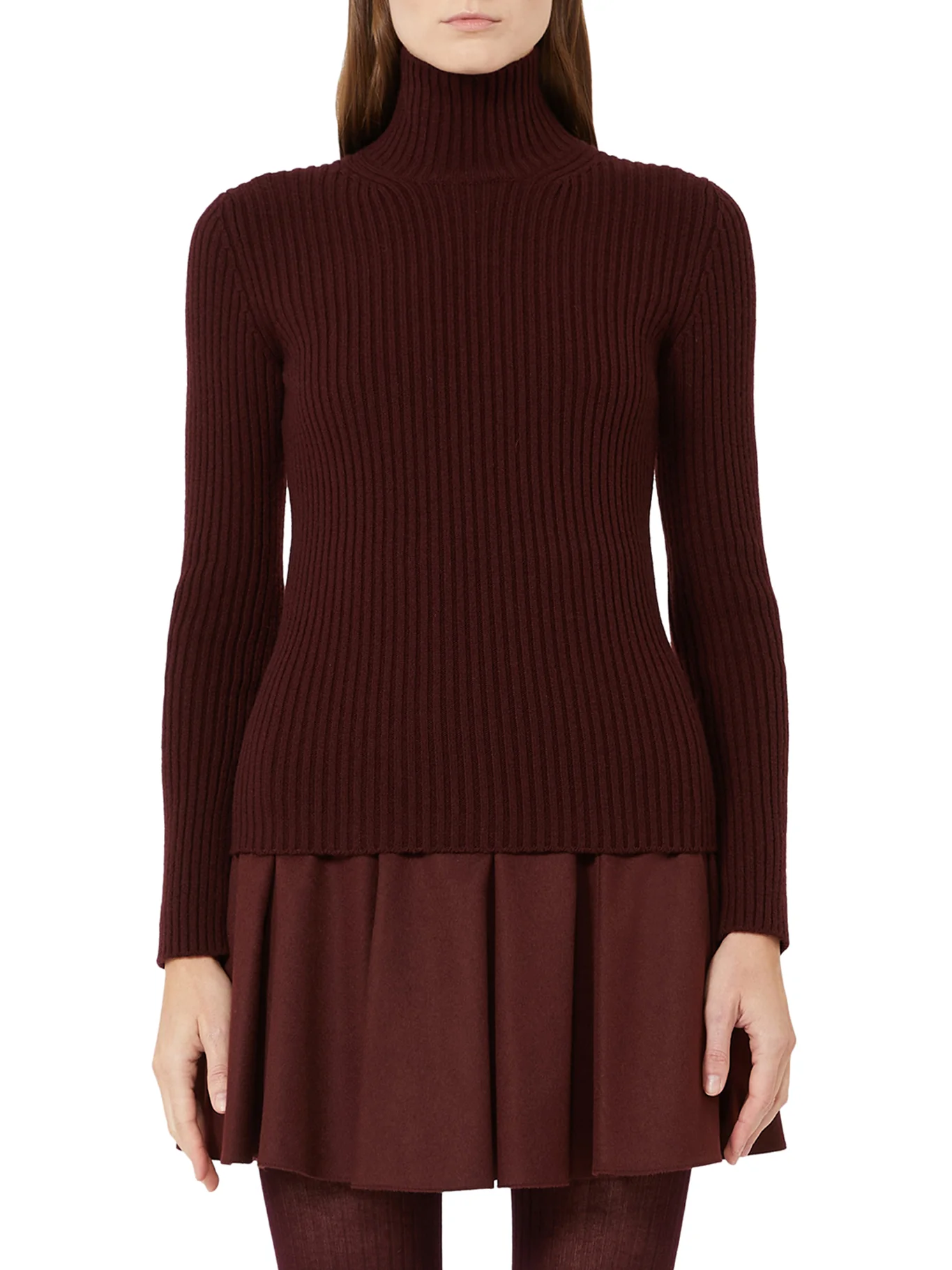 RIBBED WOOL AND CASHMERE TURTLENECK - Image 3