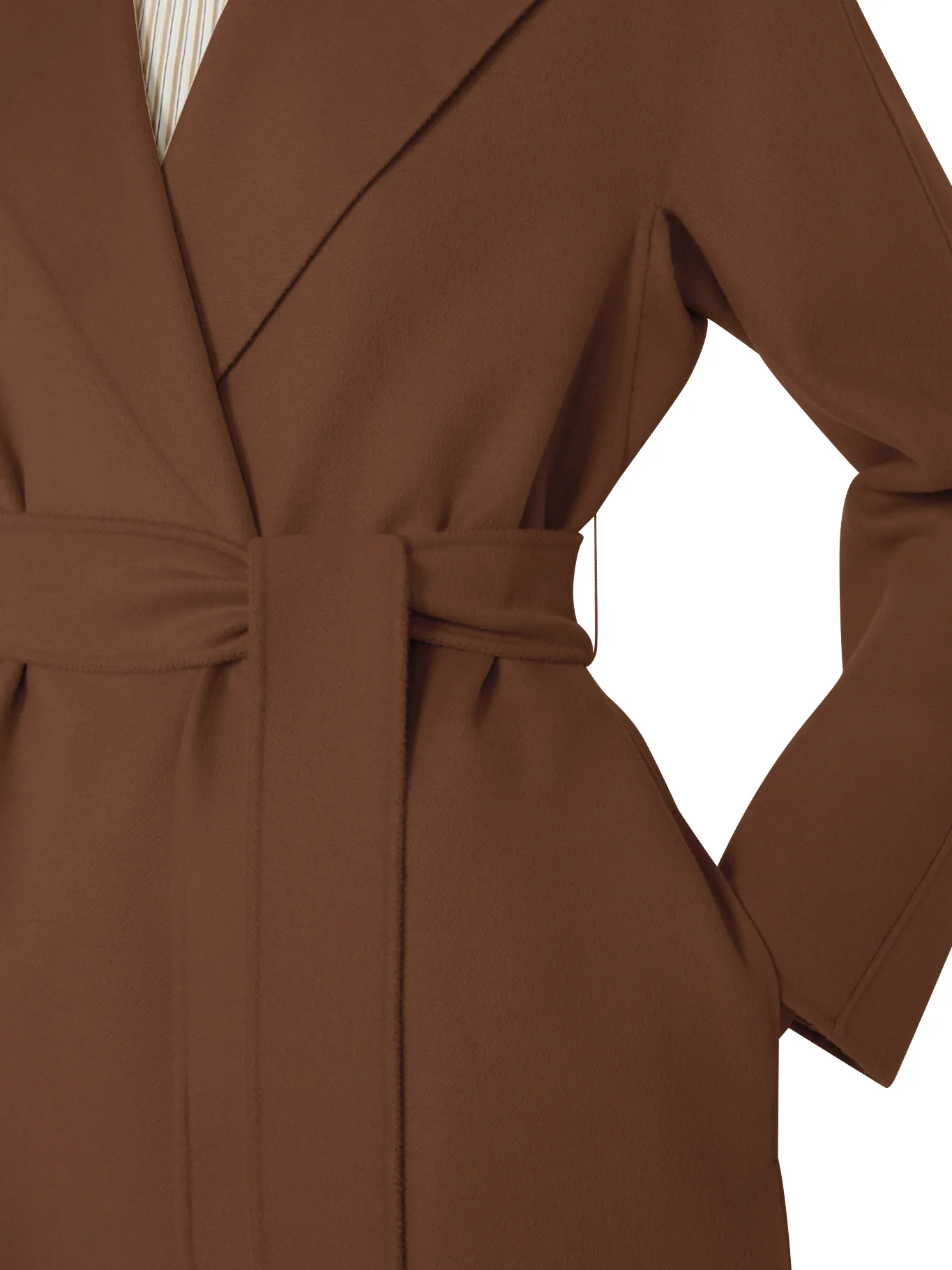 CASHMERE COAT WITH BELT - Image 4